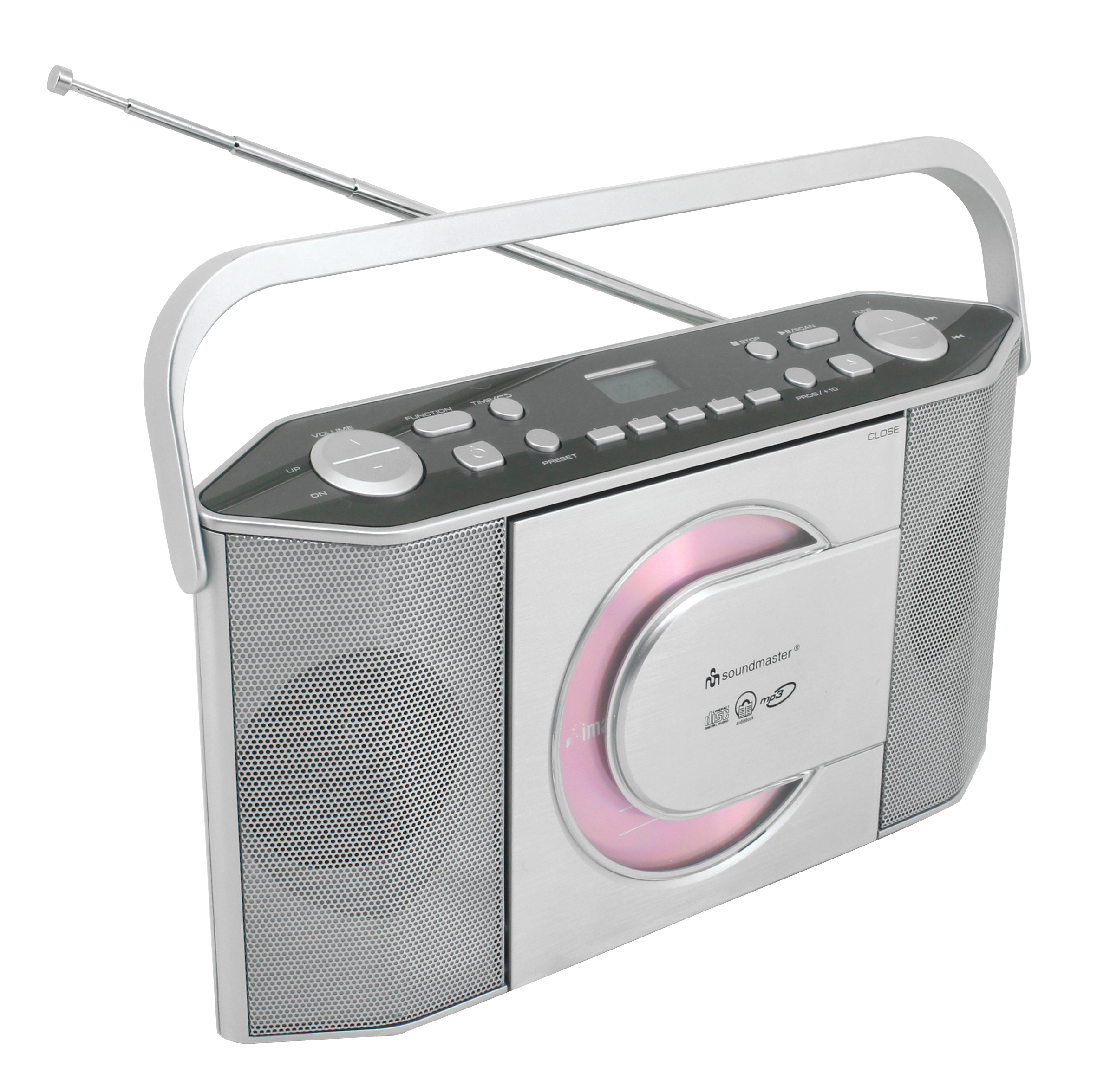 Tragbarer CD/MP3 Stereo UKW-PLL Radio