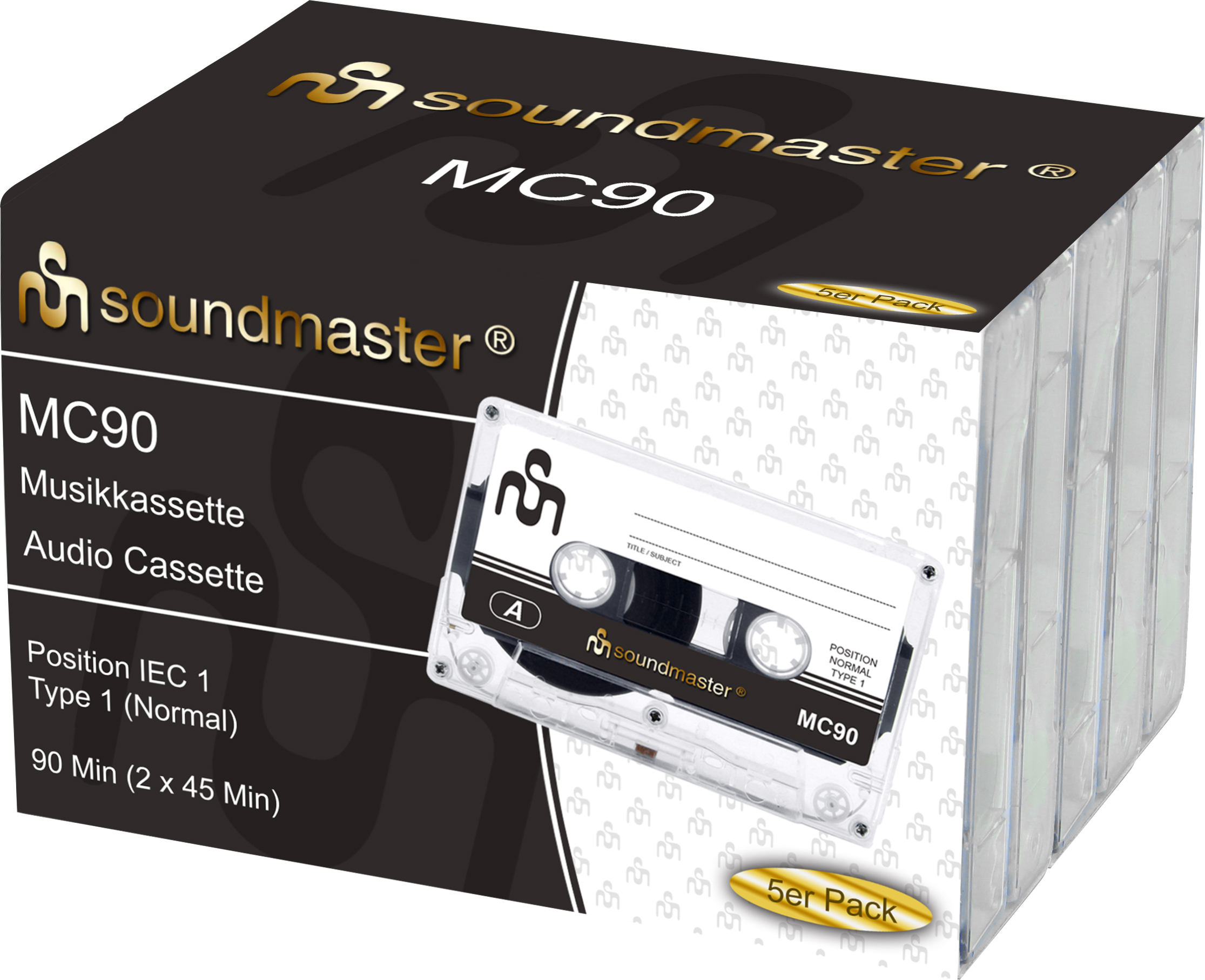 soundmaster -  IEC1 Leerkassette im 5er Pack