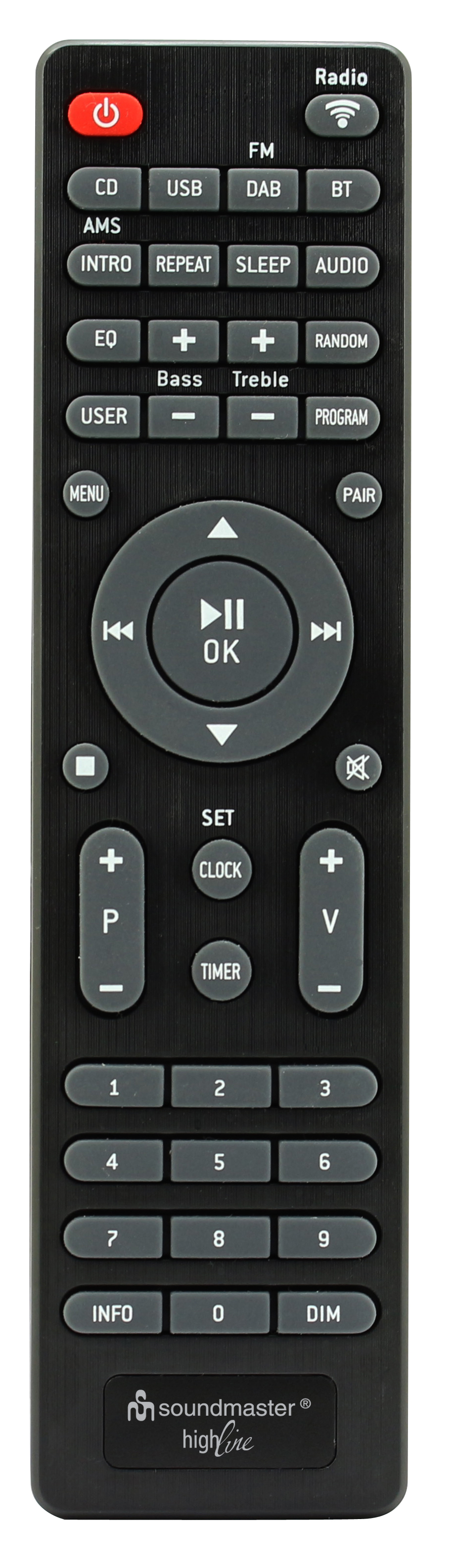 Stereo music centre with WLAN-internet/DAB+/FM-radio, CD/MP3, USB, Bluetooth®, APP control
