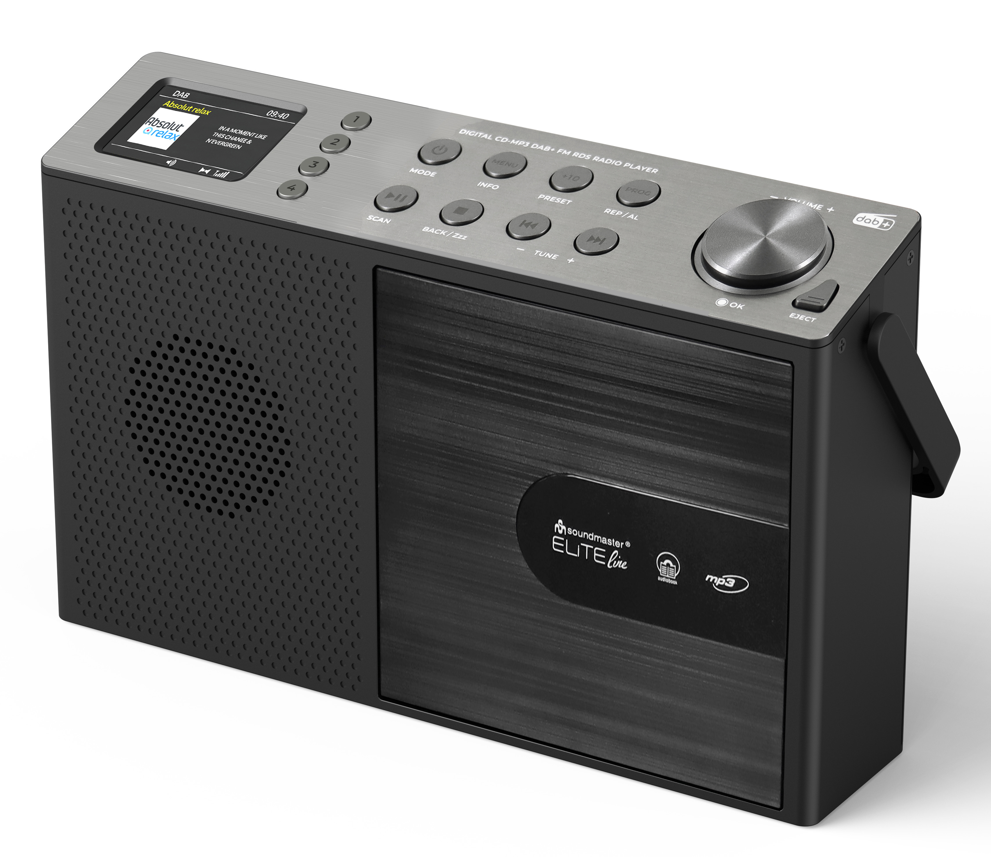 DAB+/UKW Radio mit CD/MP3, USB, Bluetooth®, Farbdisplay