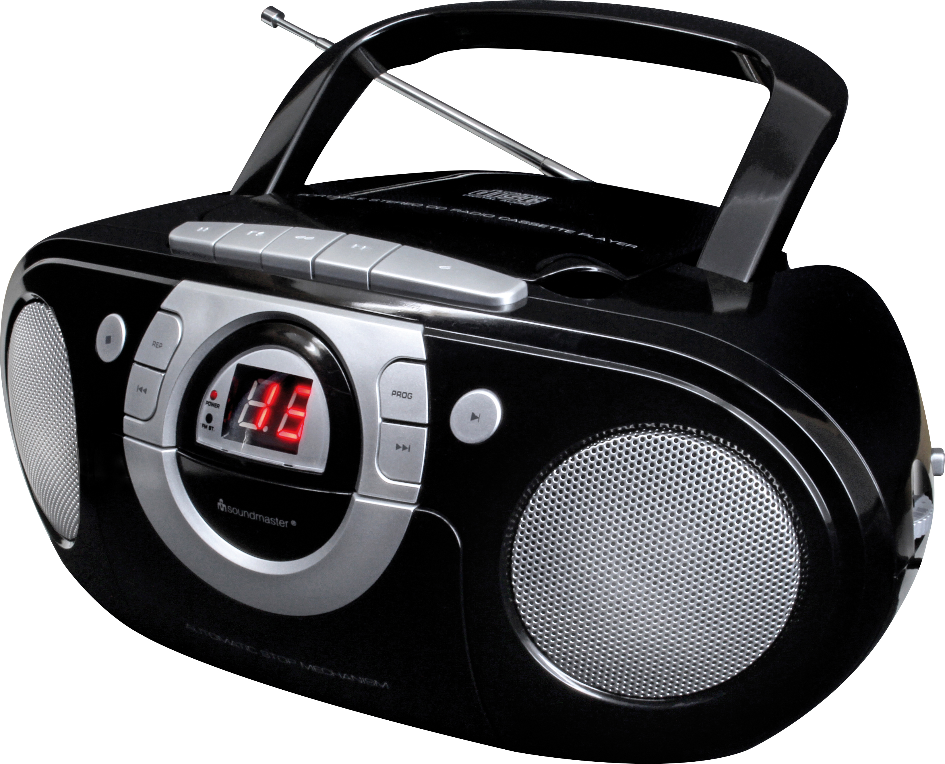 CD Boombox with FM radio and cassette player