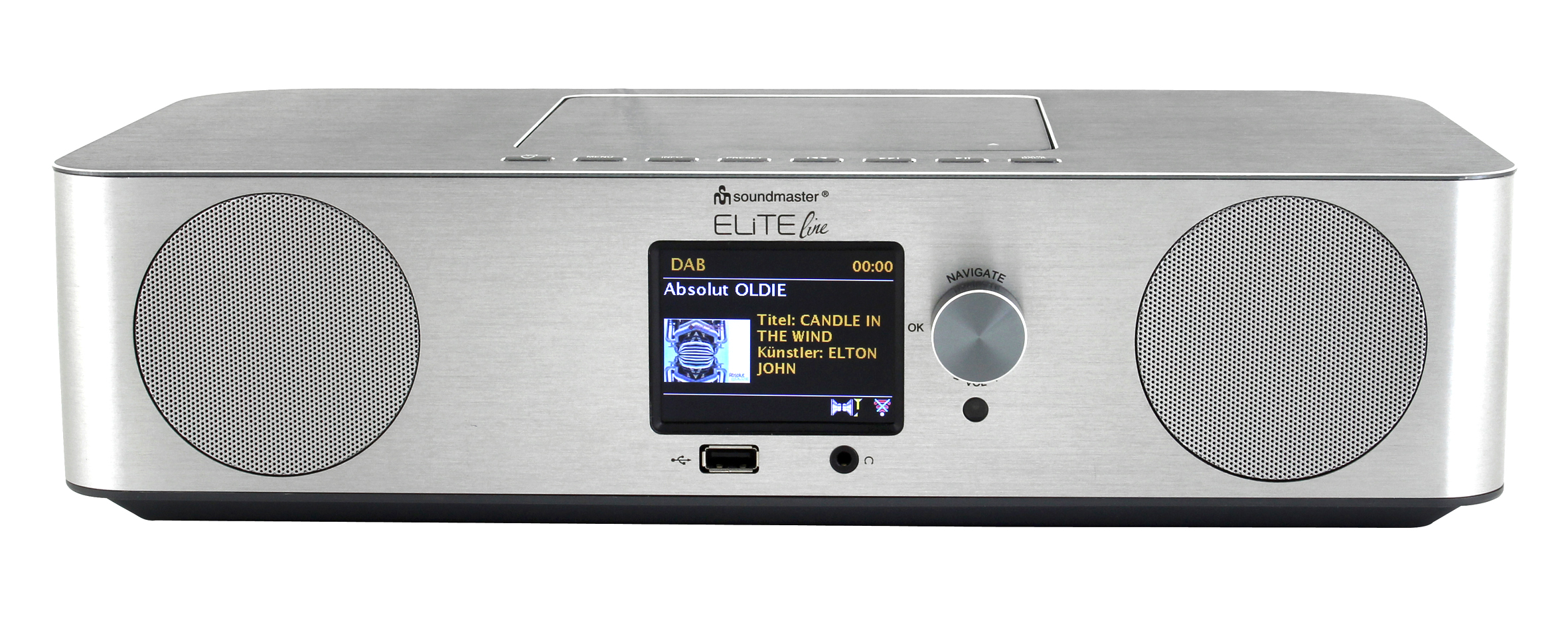 Stereo Musikcenter mit WLAN-Internet/DAB+/UKW-Radio, CD/MP3, USB, Bluetooth®, APP-Steuerung