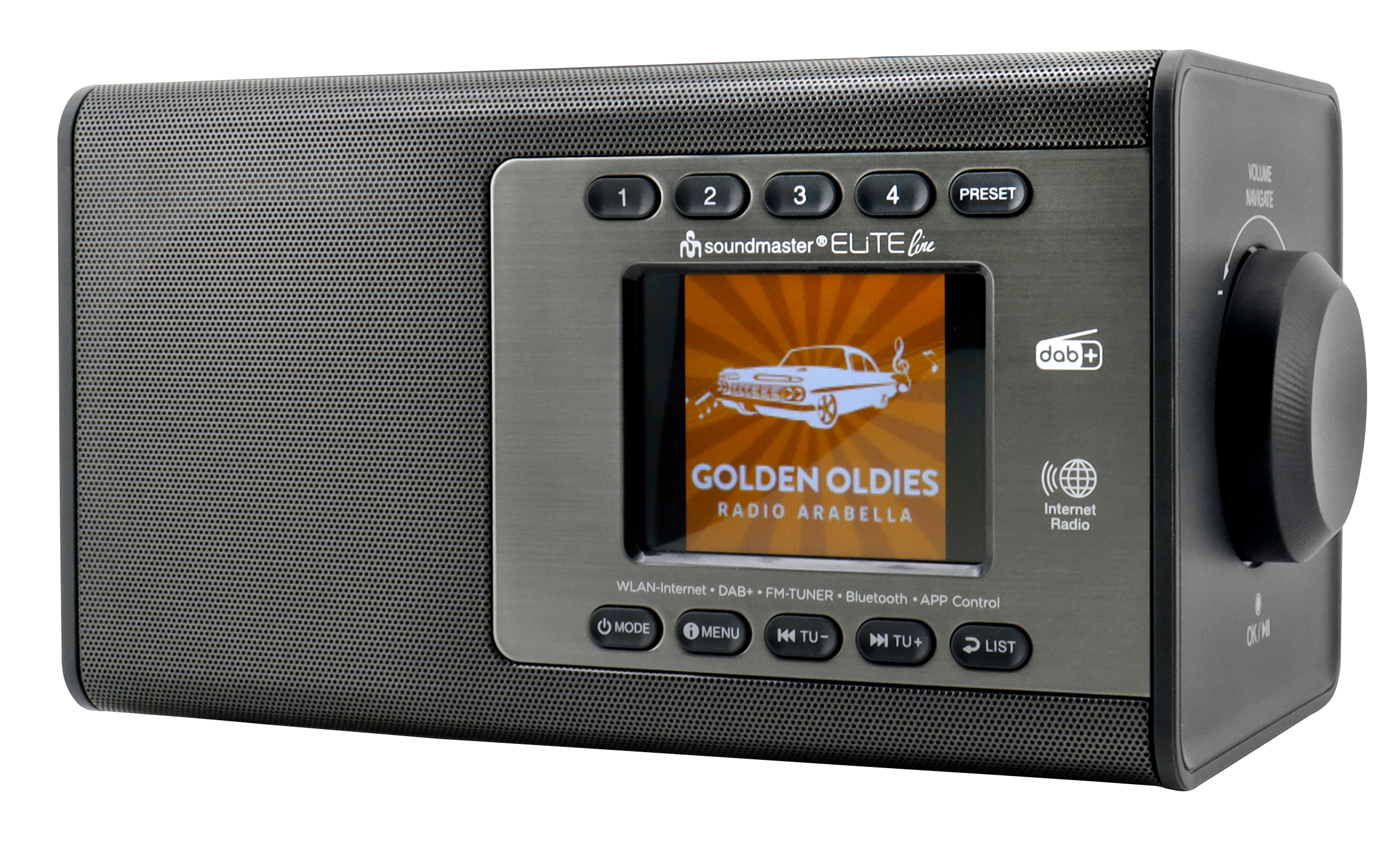 WLAN-internet/DAB+/FM radio with USB-MP3, Bluetooth®