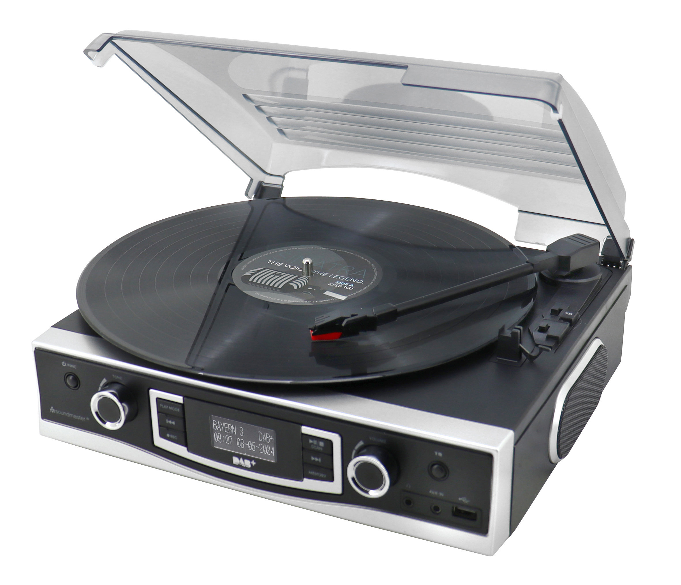 Plattenspieler mit DAB+/UKW Stereoradio & Encoding