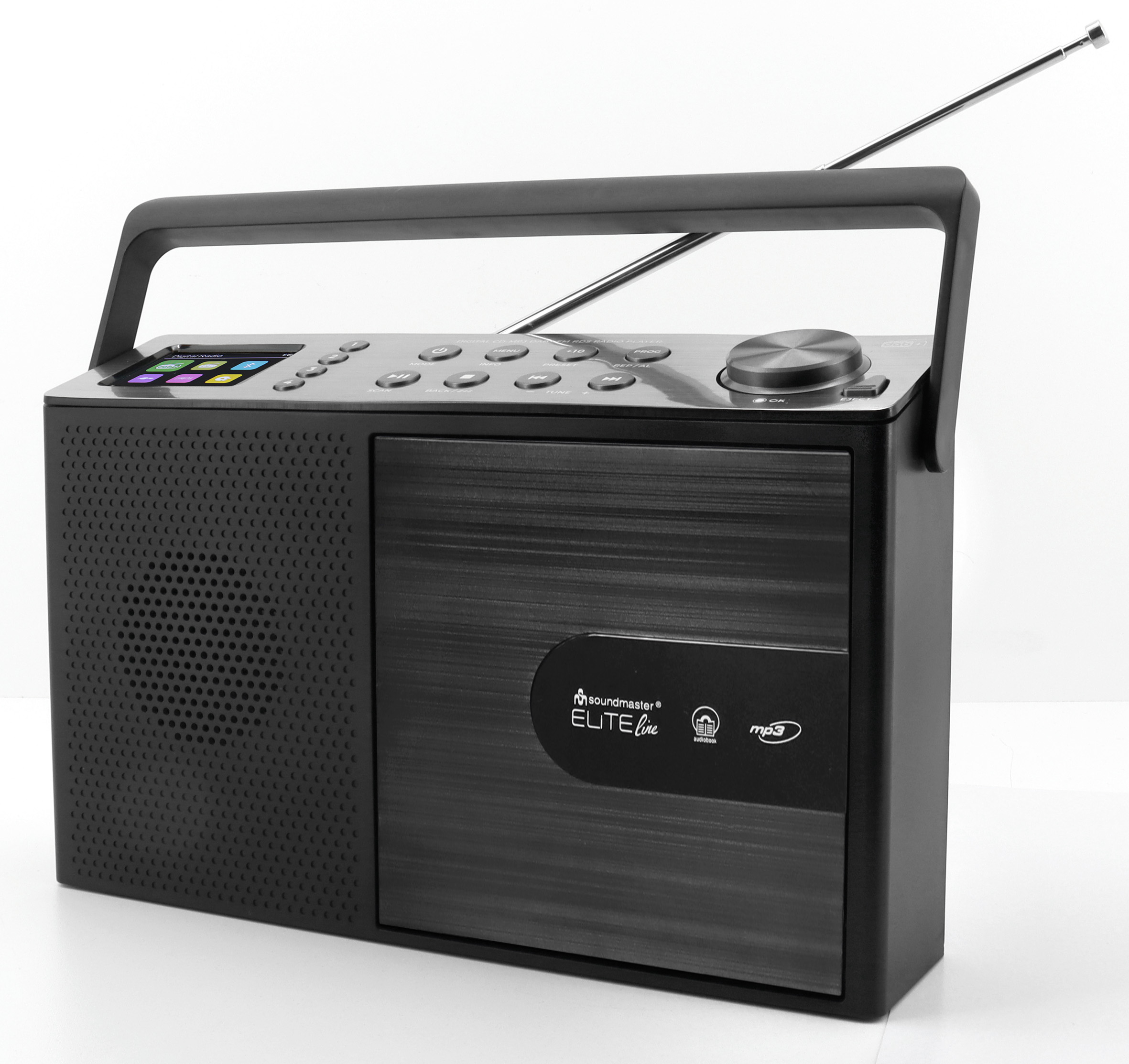 DAB+/FM radio with CD/MP3, USB, Bluetooth®, colour display