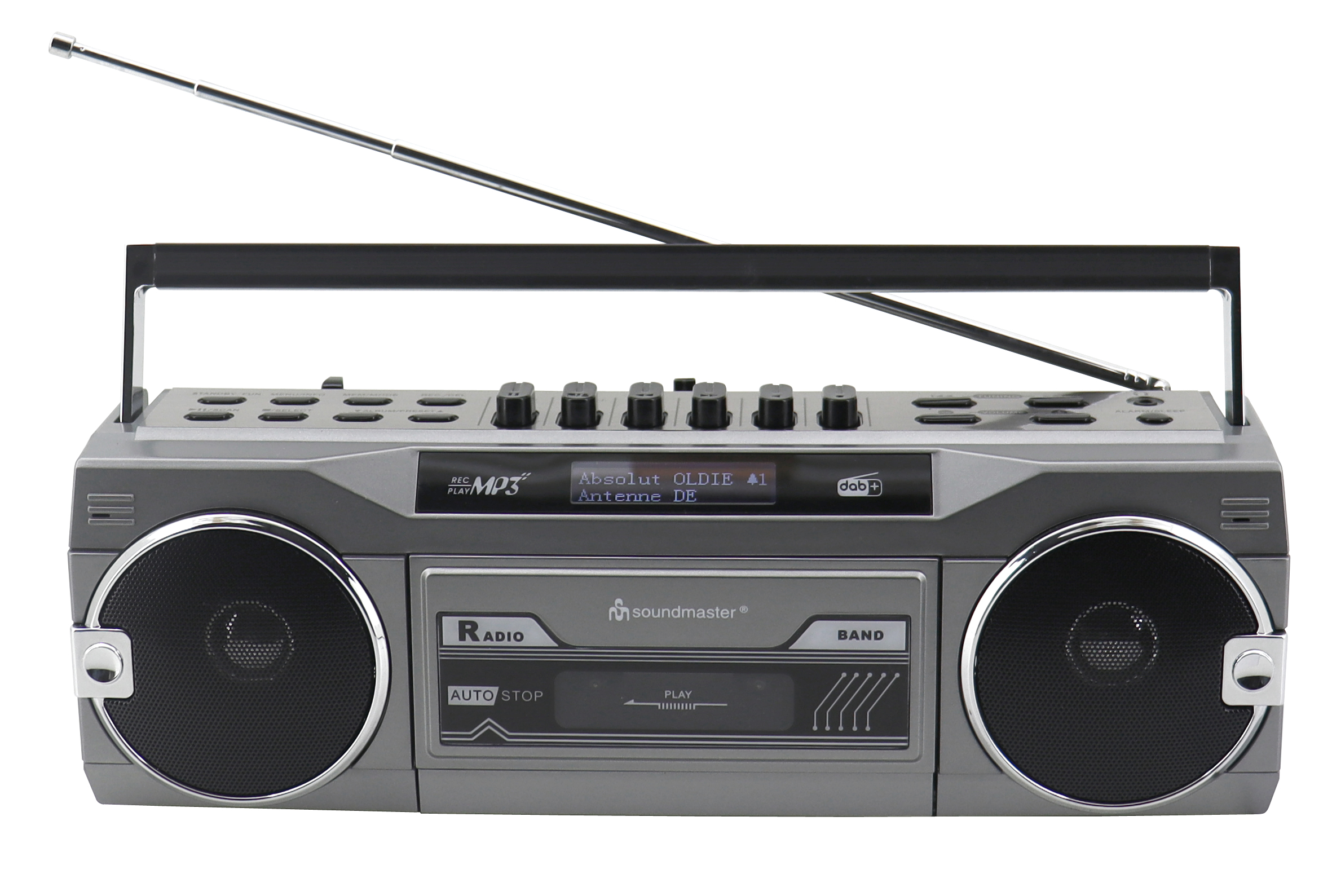 Retro Stereo Radiokassettenrekorder mit DAB+/UKW - USB/SD Aufnahme - Bluetooth®