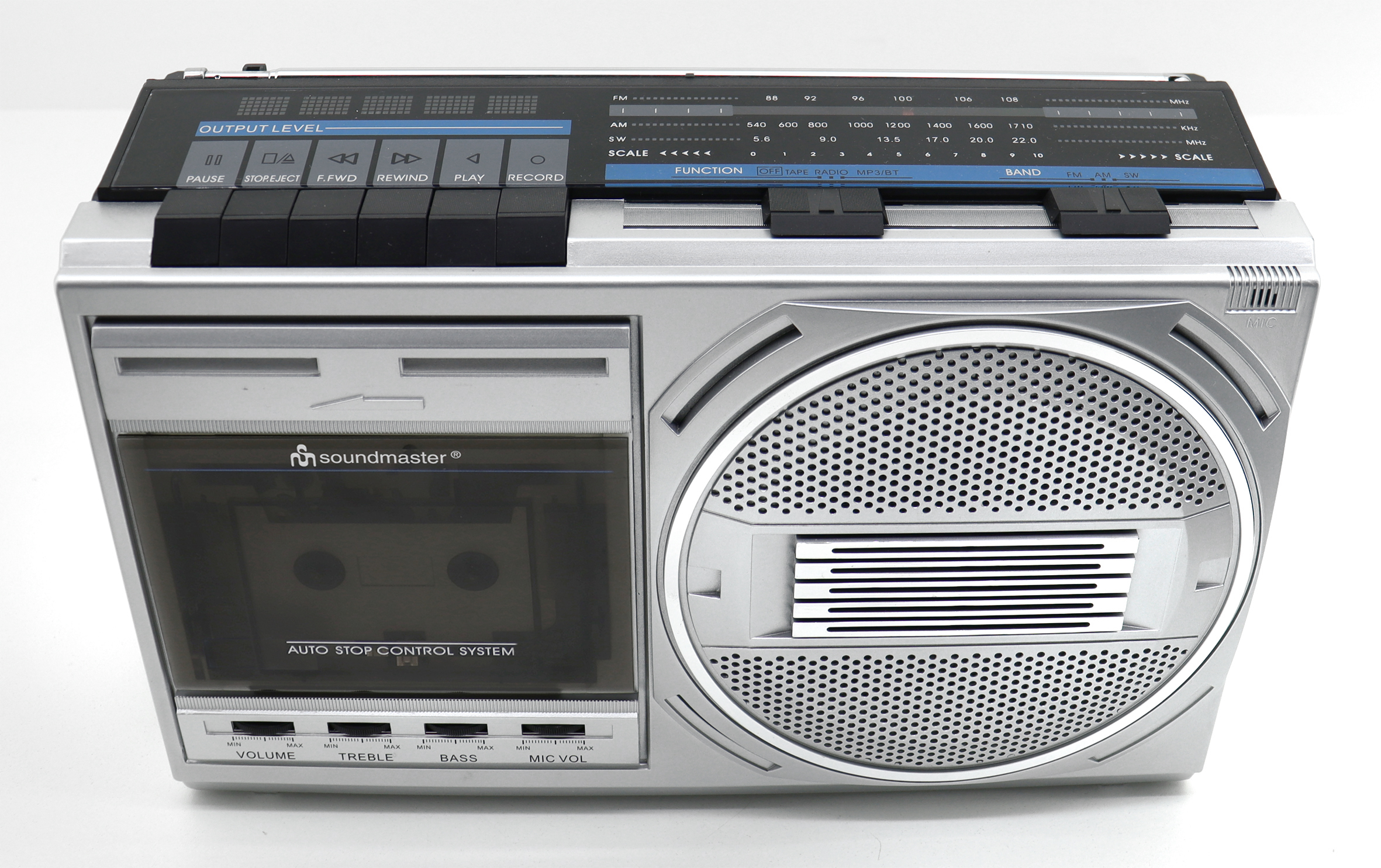Retro Radiokassettenrekorder mit USB Wiedergabe