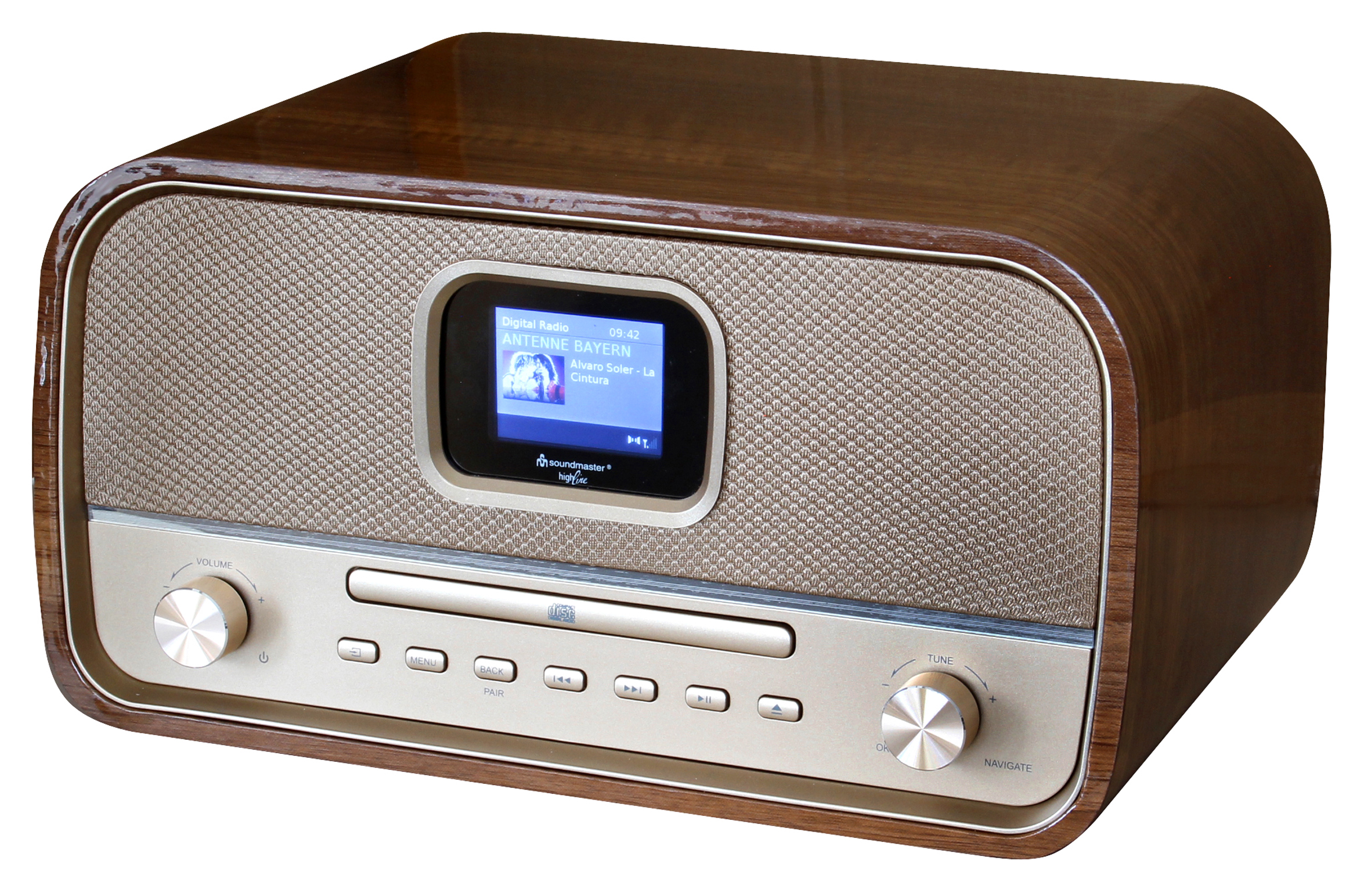 Stereo Music Centre with DAB+/FM, CD/MP3, USB, Bluetooth®, color display