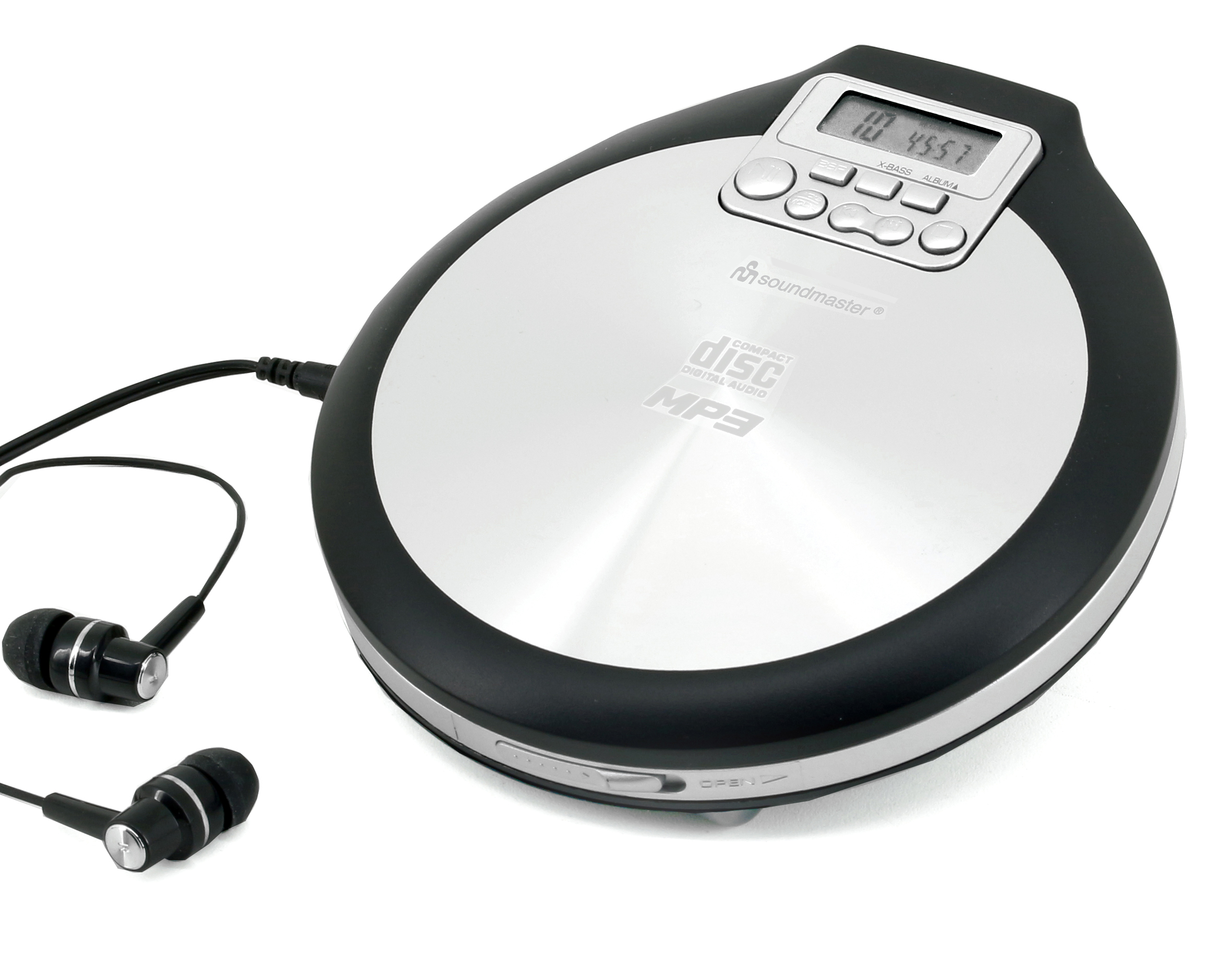 CD/MP3-Spieler mit Akkulade- und Hörbuch-Funktion
