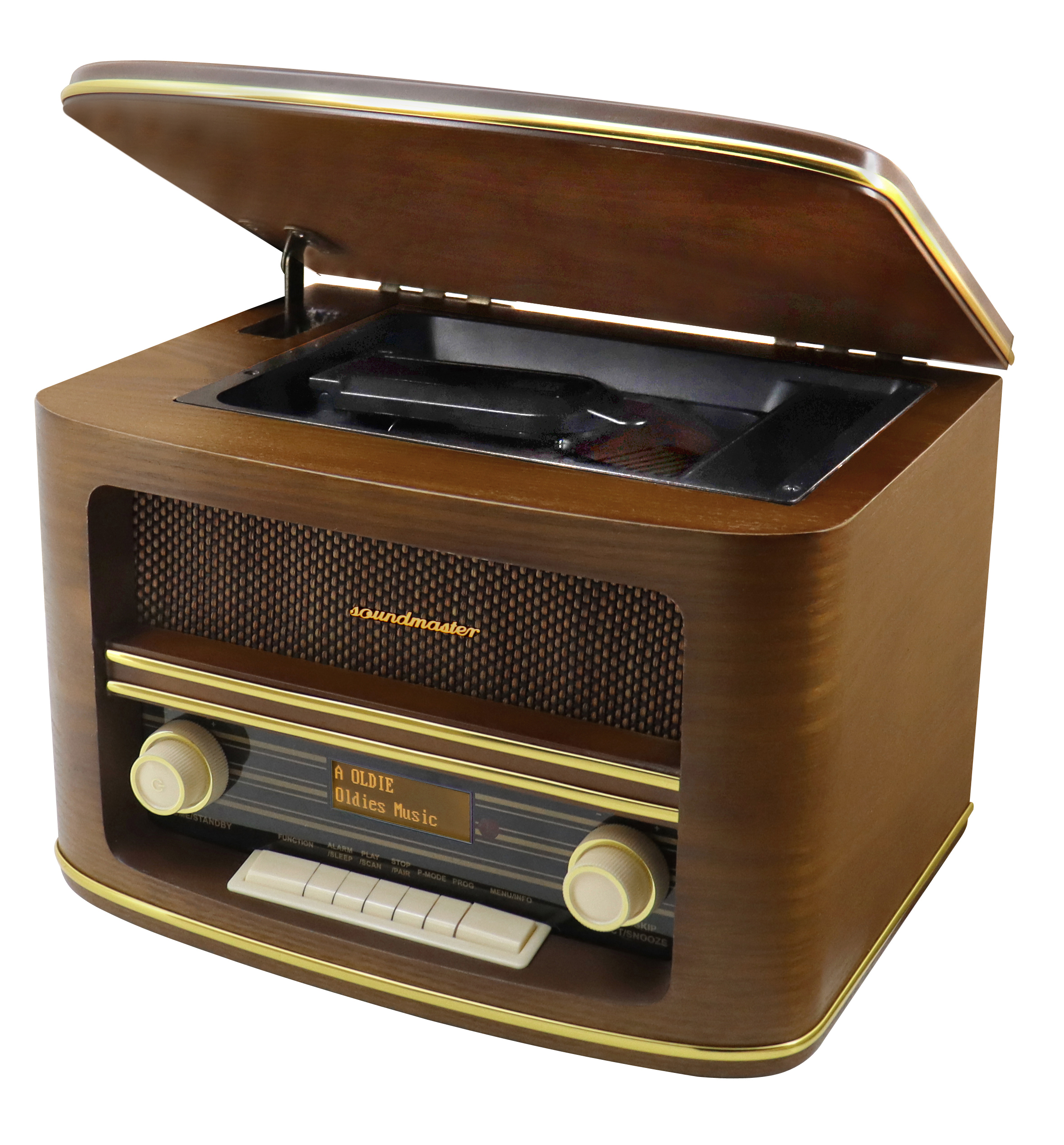 Nostalgic stereo DAB+/FM radio with CD/MP3, USB, Bluetooth®