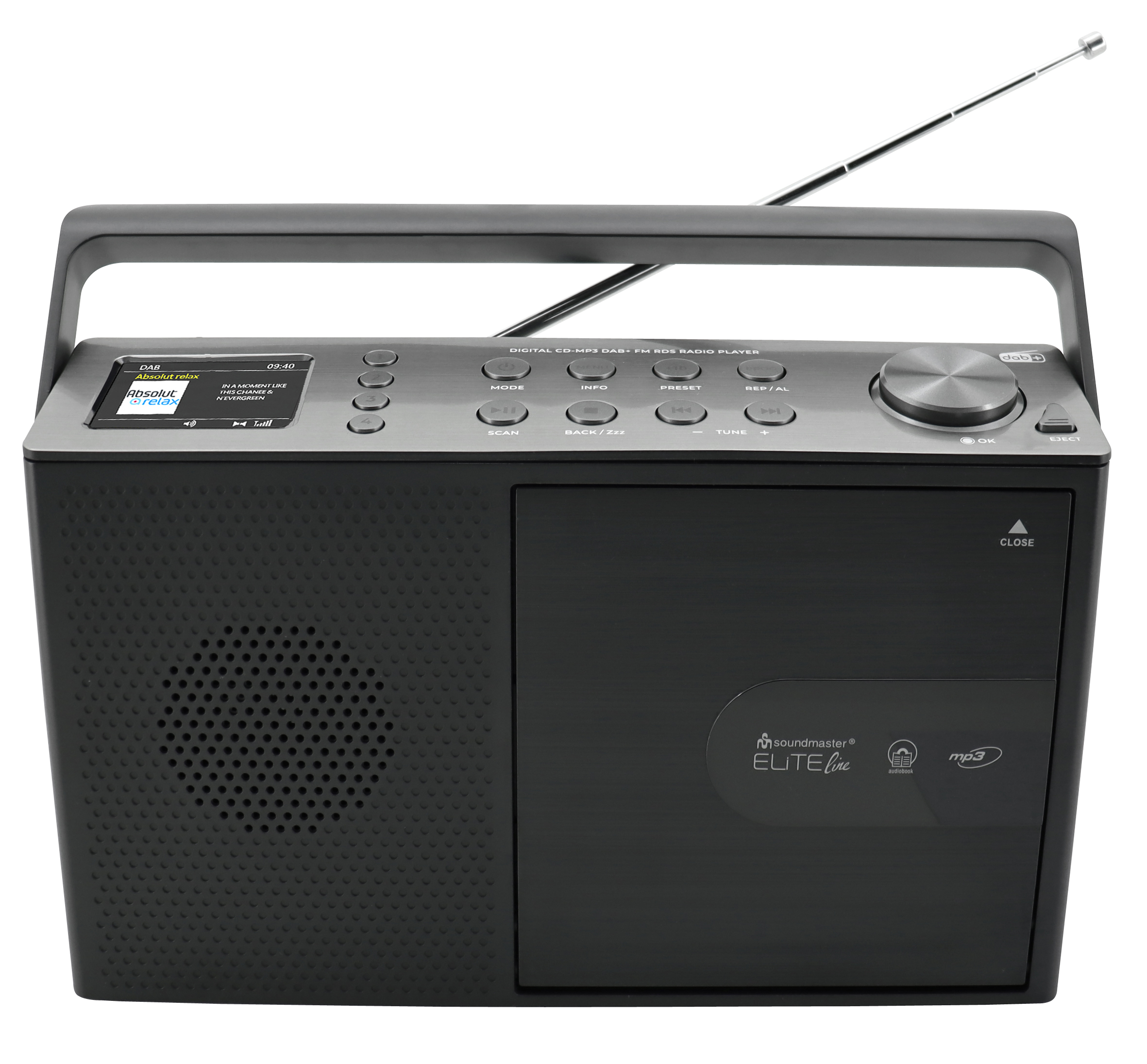 DAB+/UKW Radio mit CD/MP3, USB, Bluetooth®, Farbdisplay