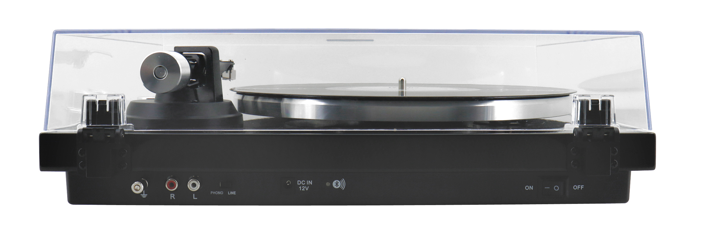 Turntable with magnet cartridge system, Bluetooth® transmission