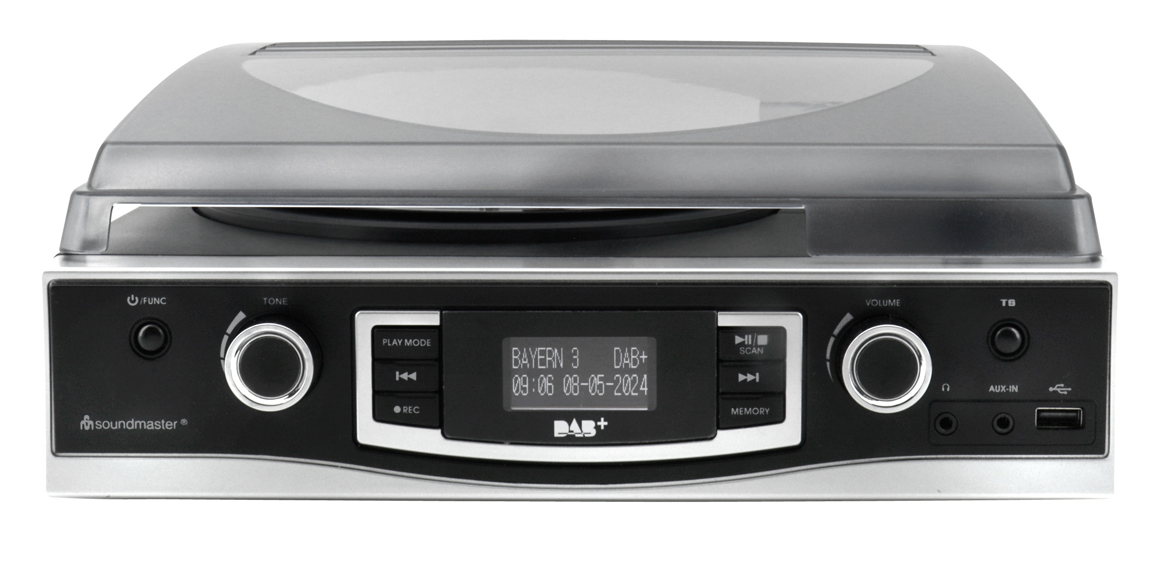 Plattenspieler mit DAB+/UKW Stereoradio & Encoding