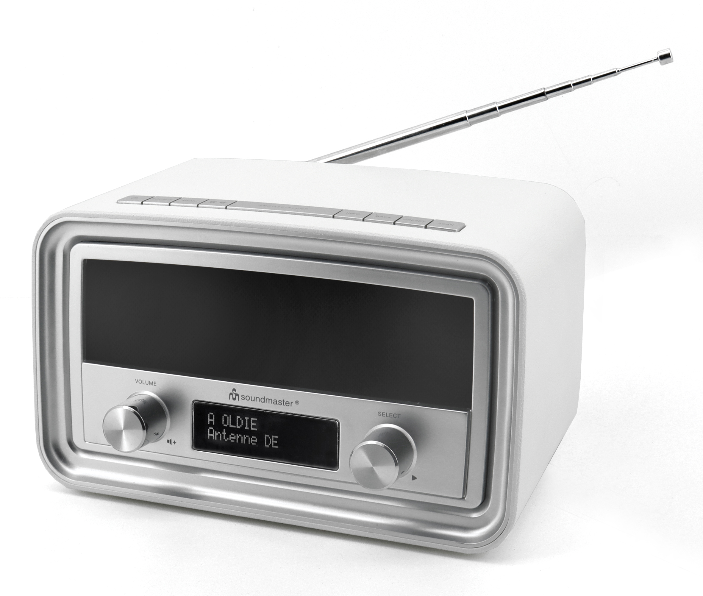 DAB+/FM radio with alarm clock, USB-charging socket