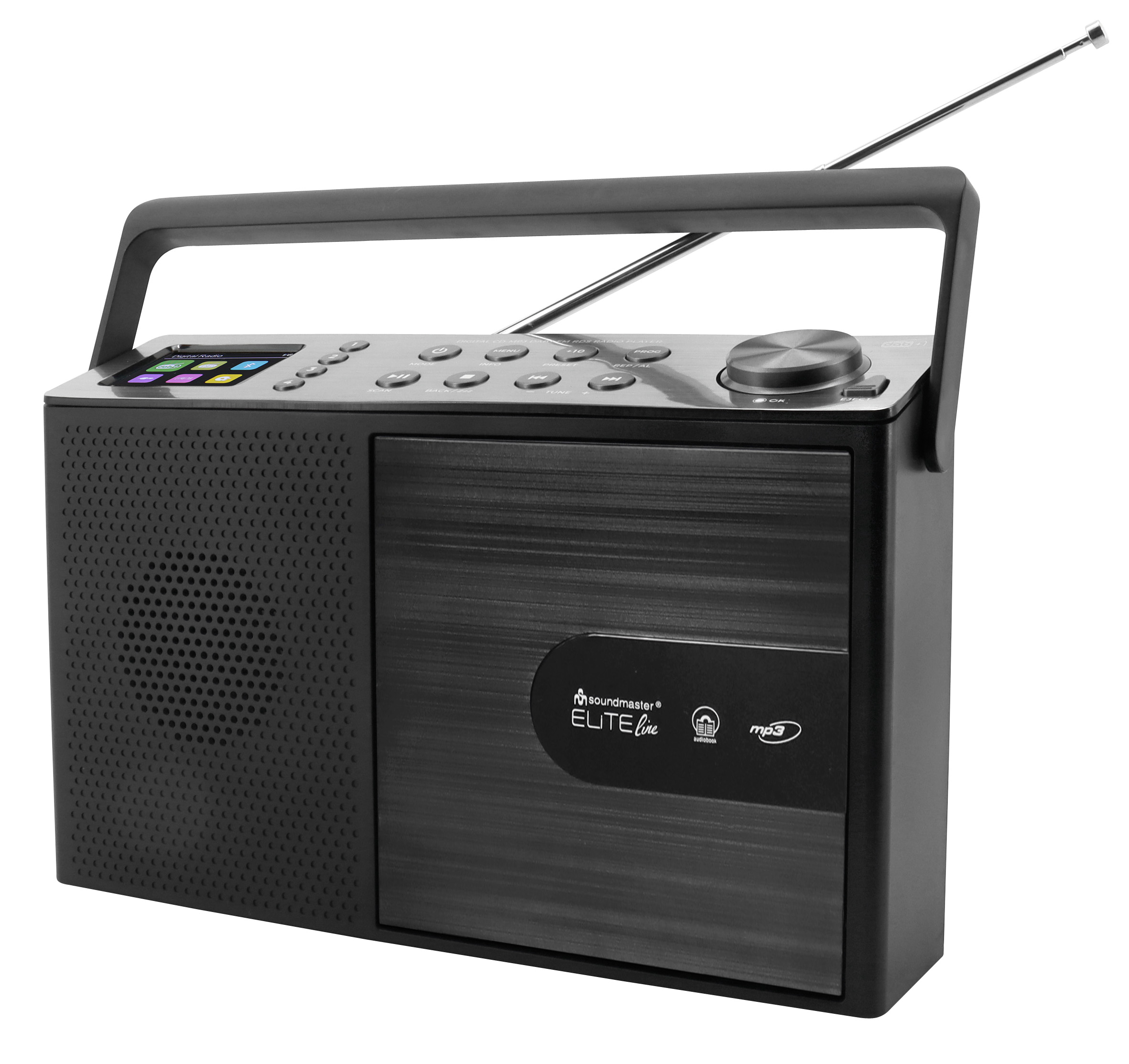 DAB+/FM radio with CD/MP3, USB, Bluetooth®, colour display