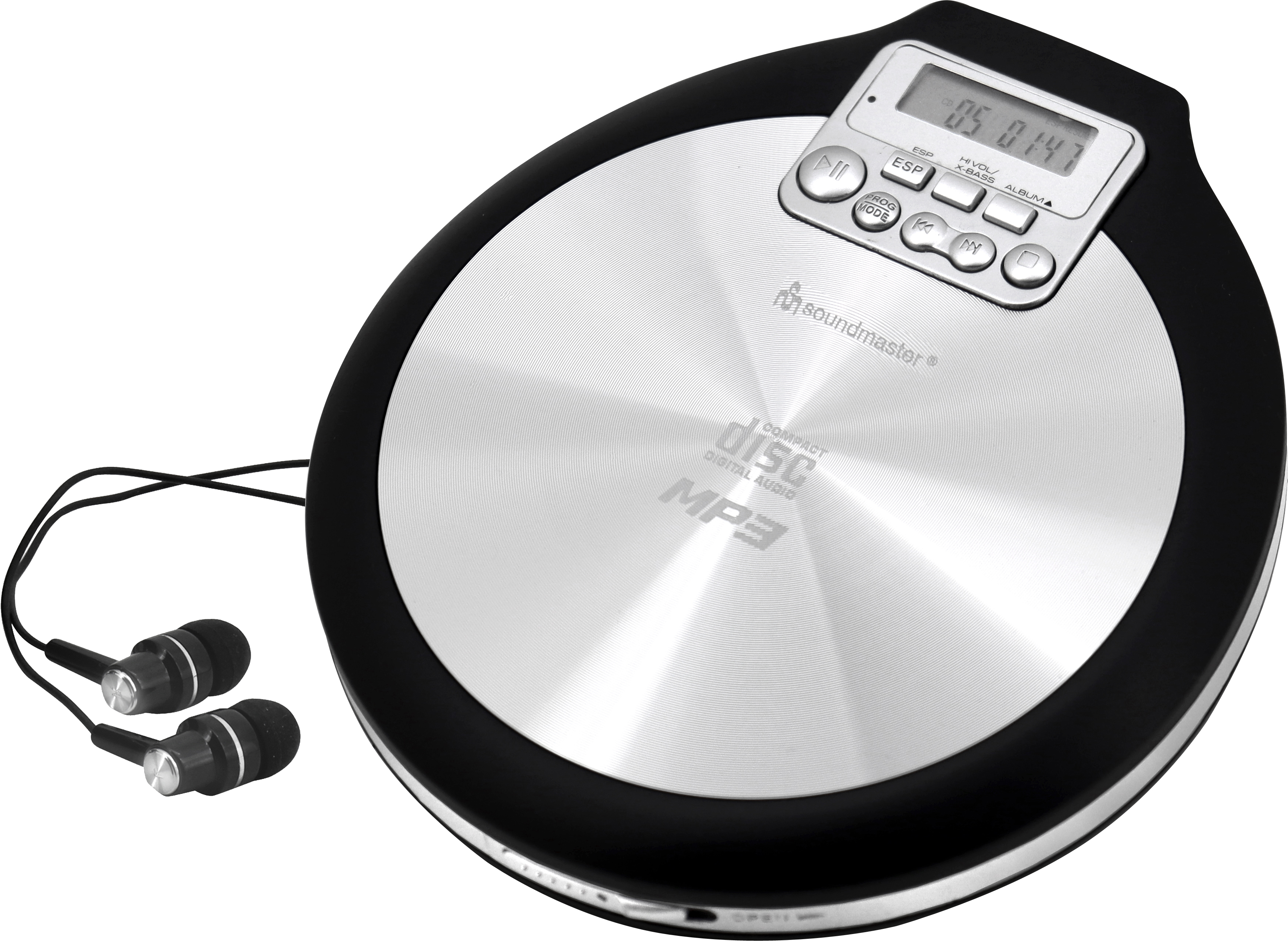 CD/MP3-Spieler mit Akkulade- und Hörbuch-Funktion