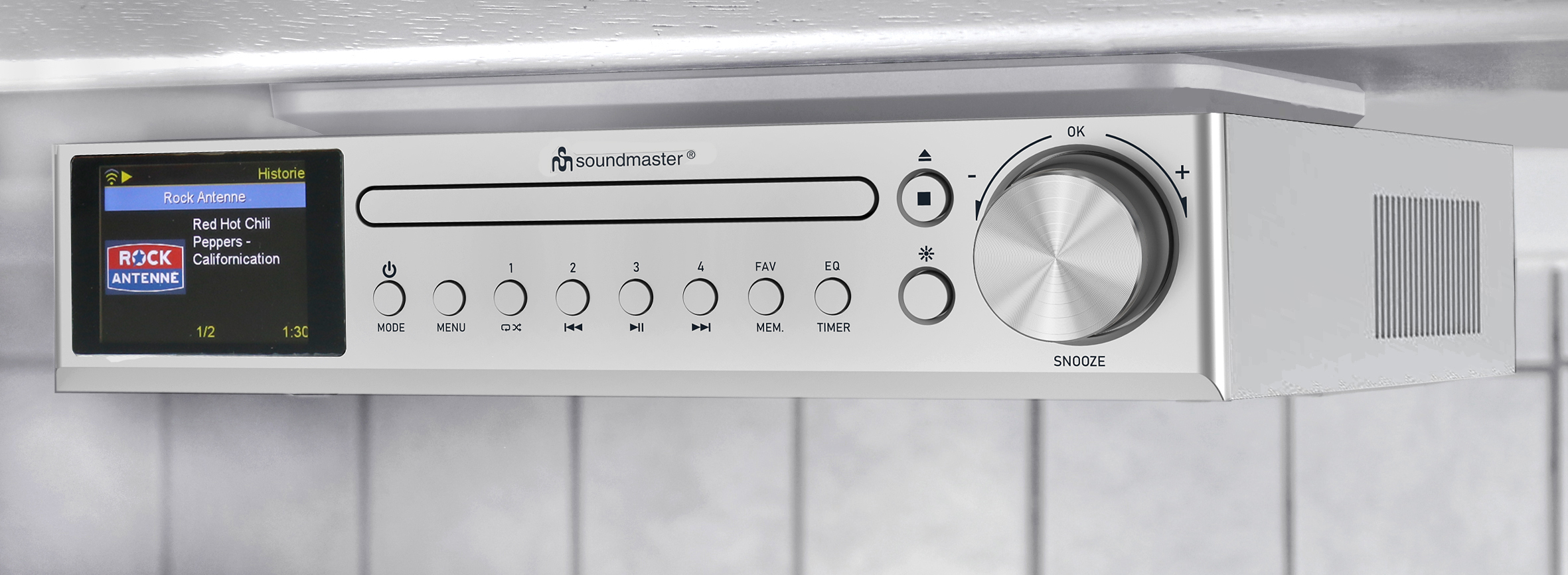 Küchenunterbau Musikcenter mit WLAN-Internet/DAB+/UKW-Radio, CD/MP3, Bluetooth®