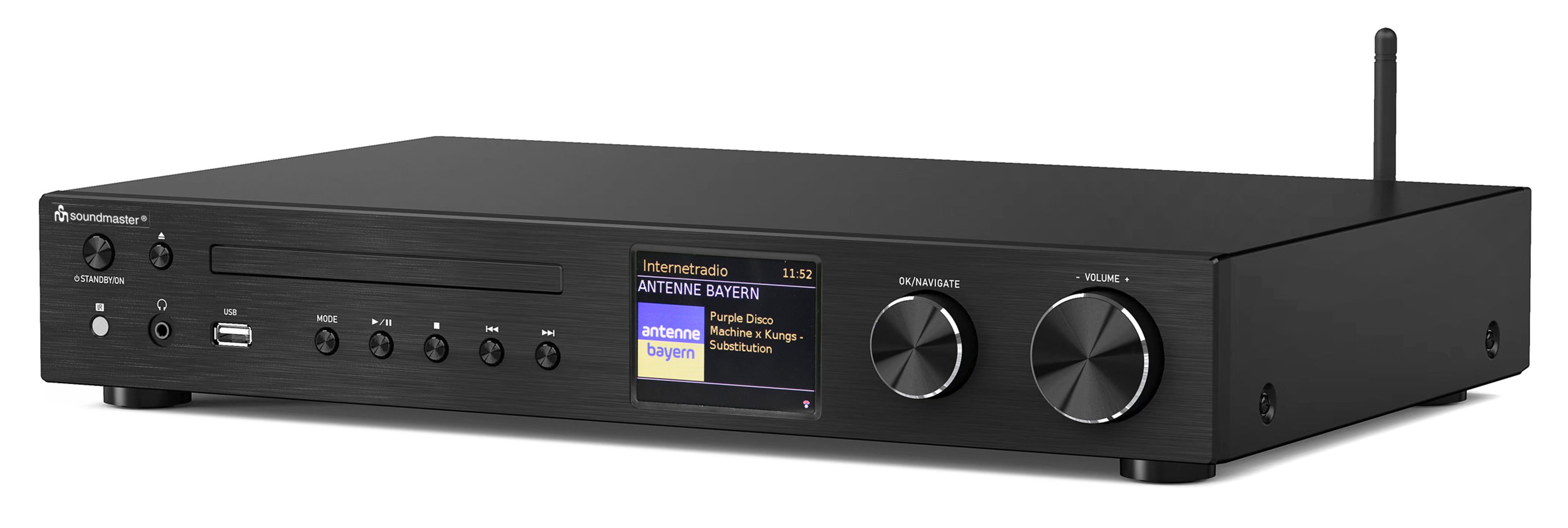 Multi Audio System mit 2x50W, WLAN/LAN-Internet/DAB+/UKW-Radio,  CD/MP3, HDMI-ARC, USB,Bluetooth®, APP-Steuerung