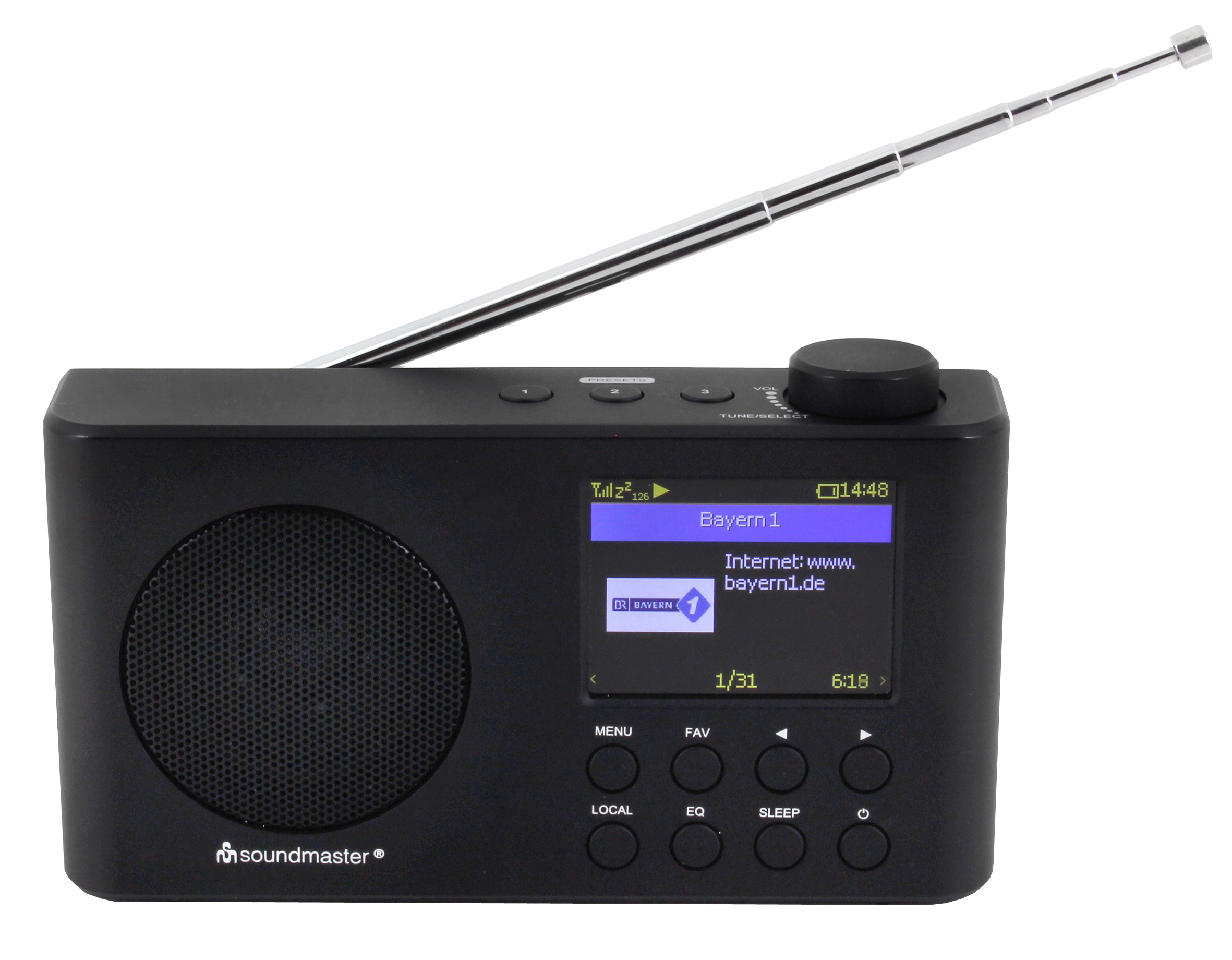 Portables WLAN-Internet/DAB+/UKW-Radio mit Bluetooth®, Li-Ion Akku