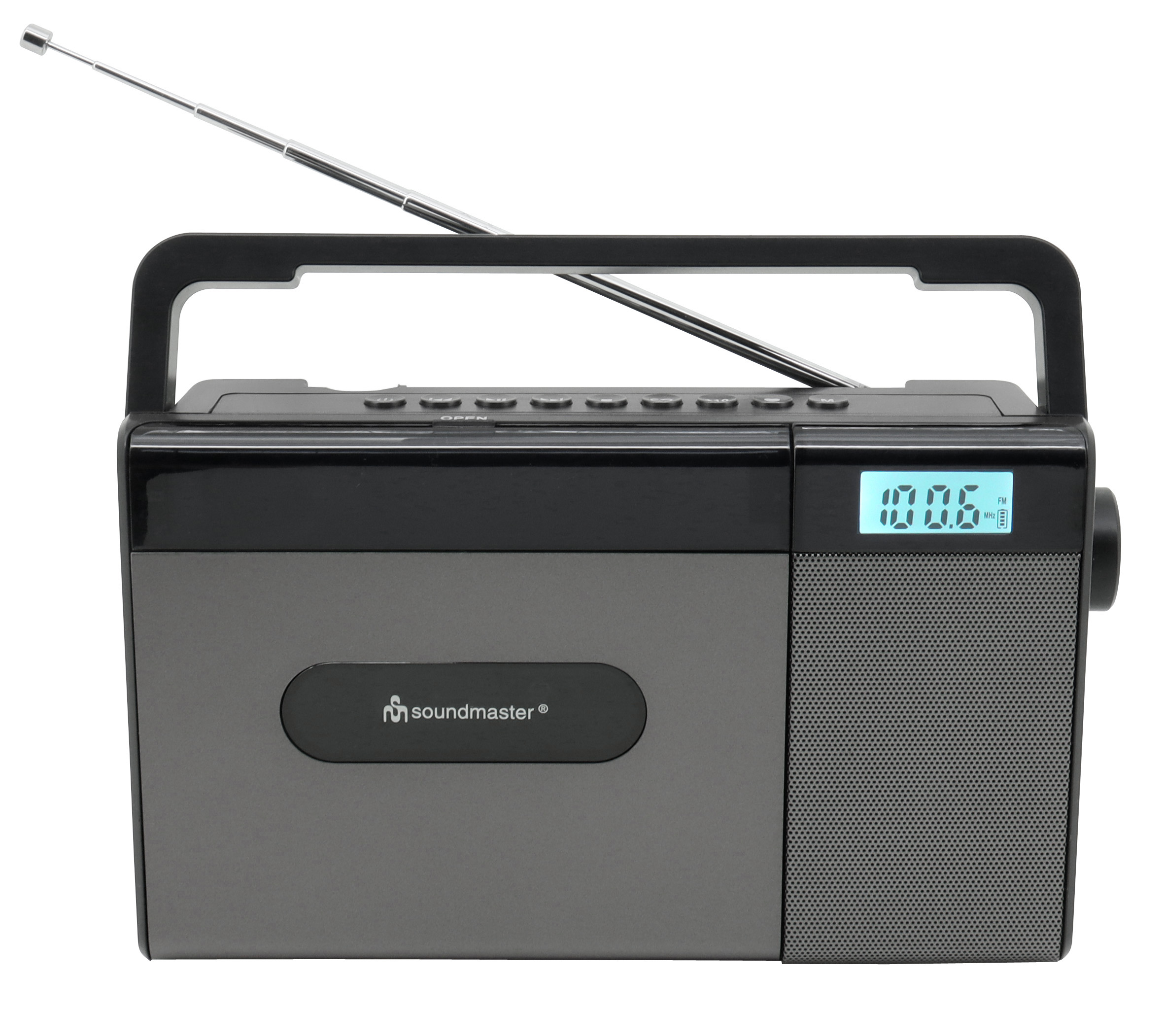FM radio with CD/MP3, USB, Bluetooth®, Li-Ion battery