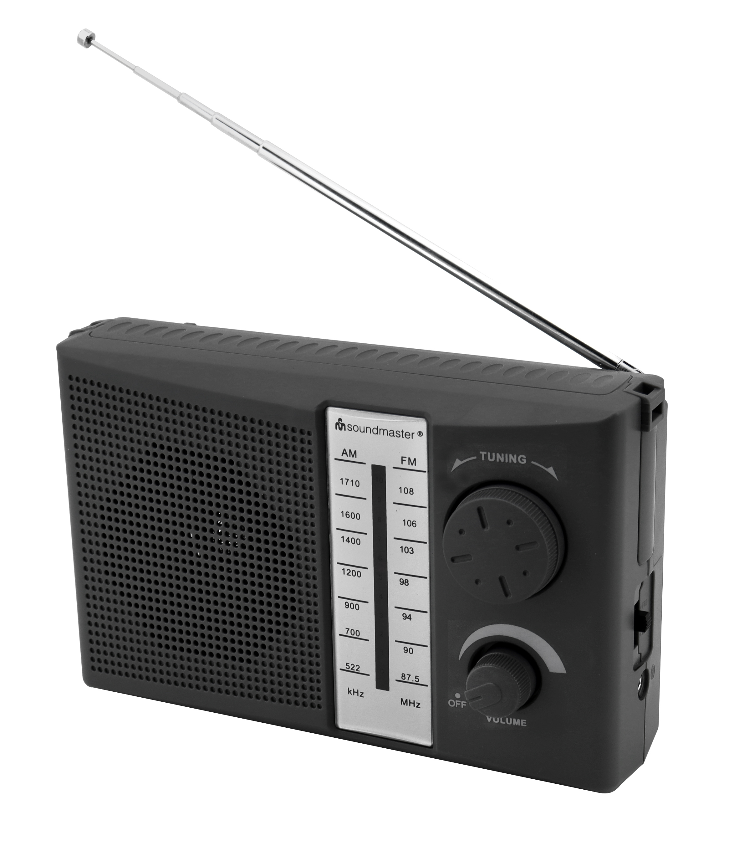 FM/AM portable radio for AC/DC operation