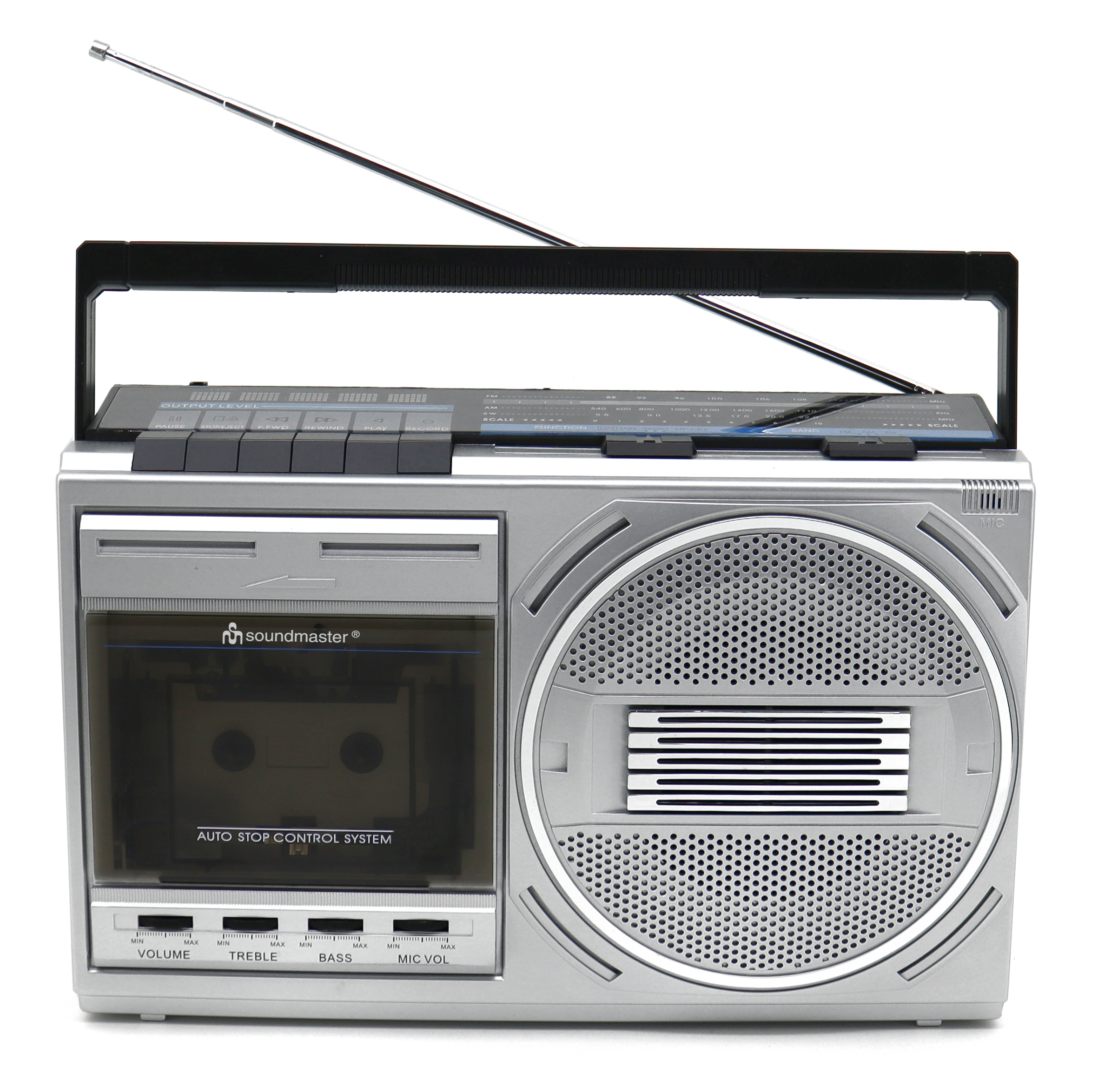 Retro Radiokassettenrekorder mit USB Wiedergabe