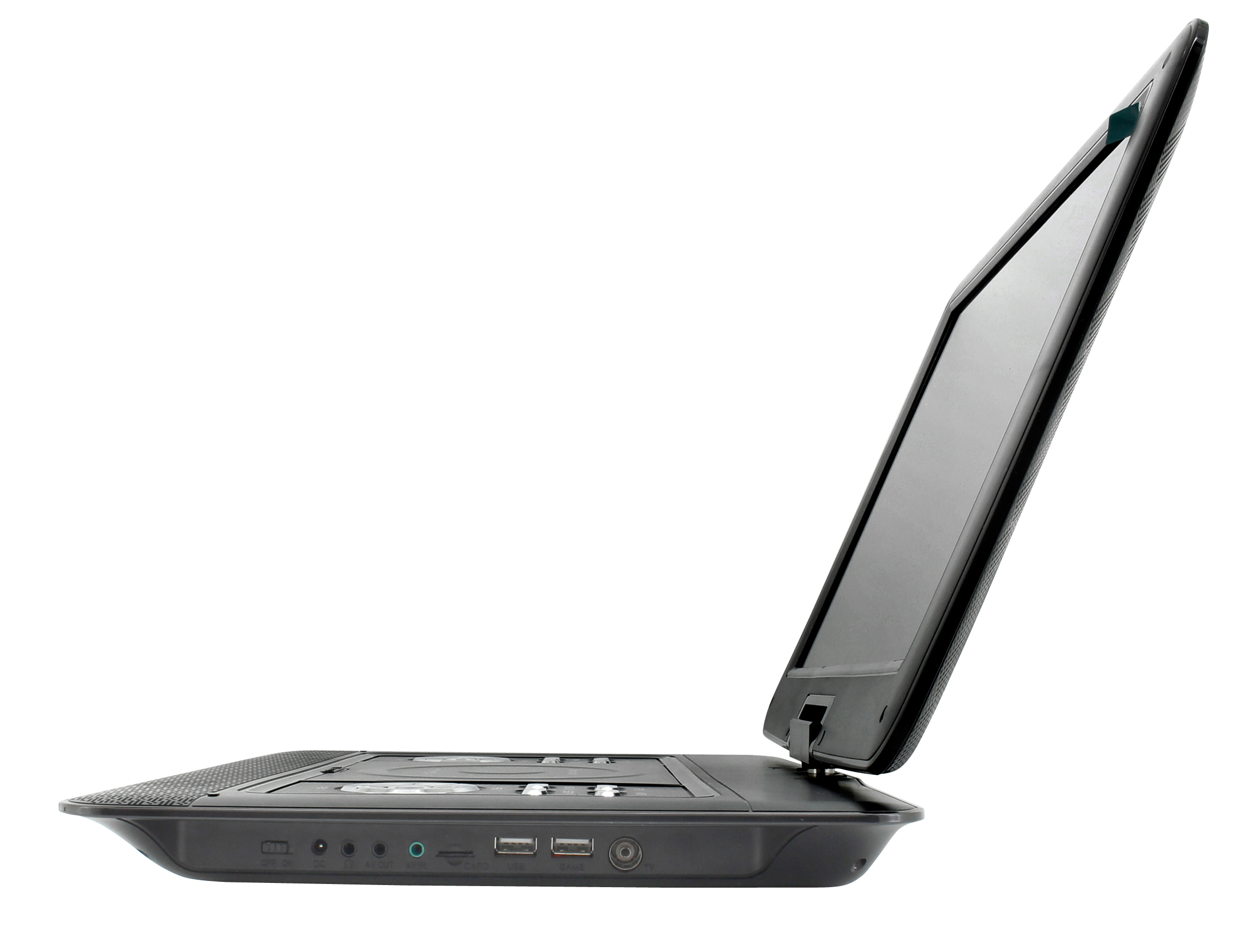 Tragbarer DVD-Player mit DVB-T2 HD-Empfänger / 39,1 cm TFT Bildschirm