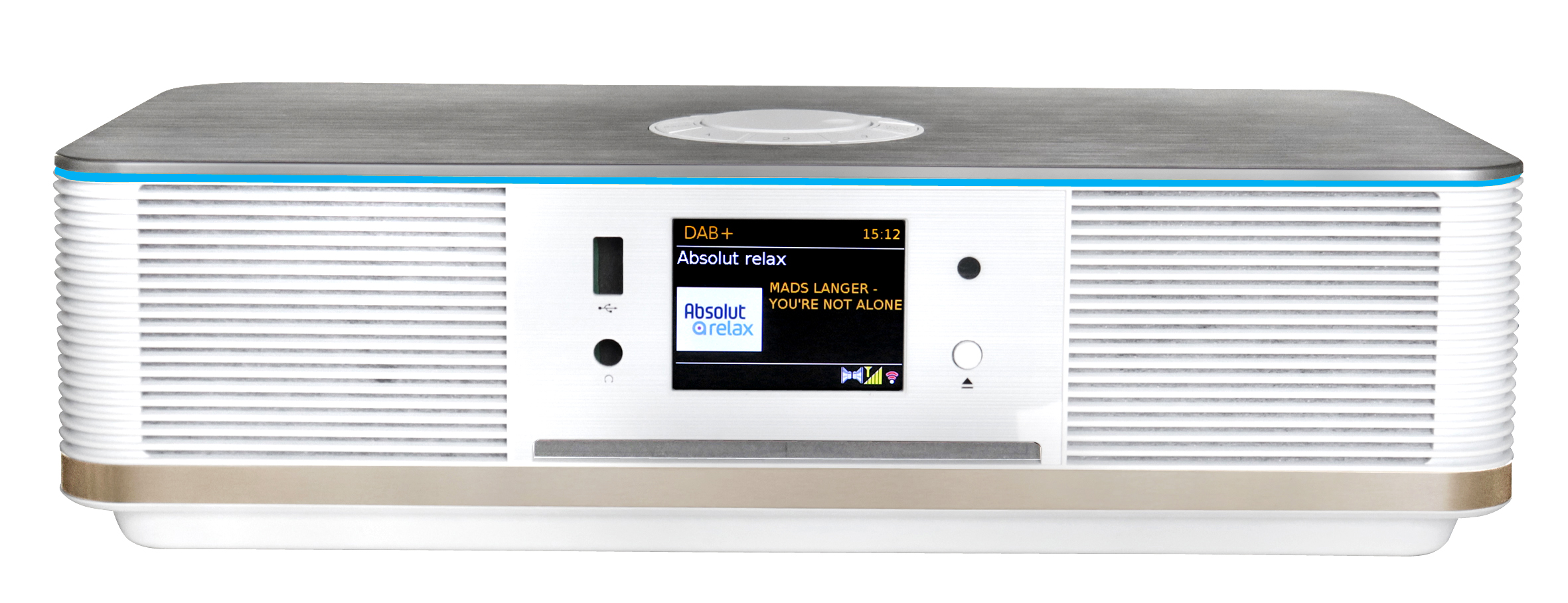 Stereo Musikcenter mit WLAN-Internet/DAB+/UKW-Radio, CD/MP3, USB, Bluetooth®, LED Ambientebeleuchtung, APP-Steuerung