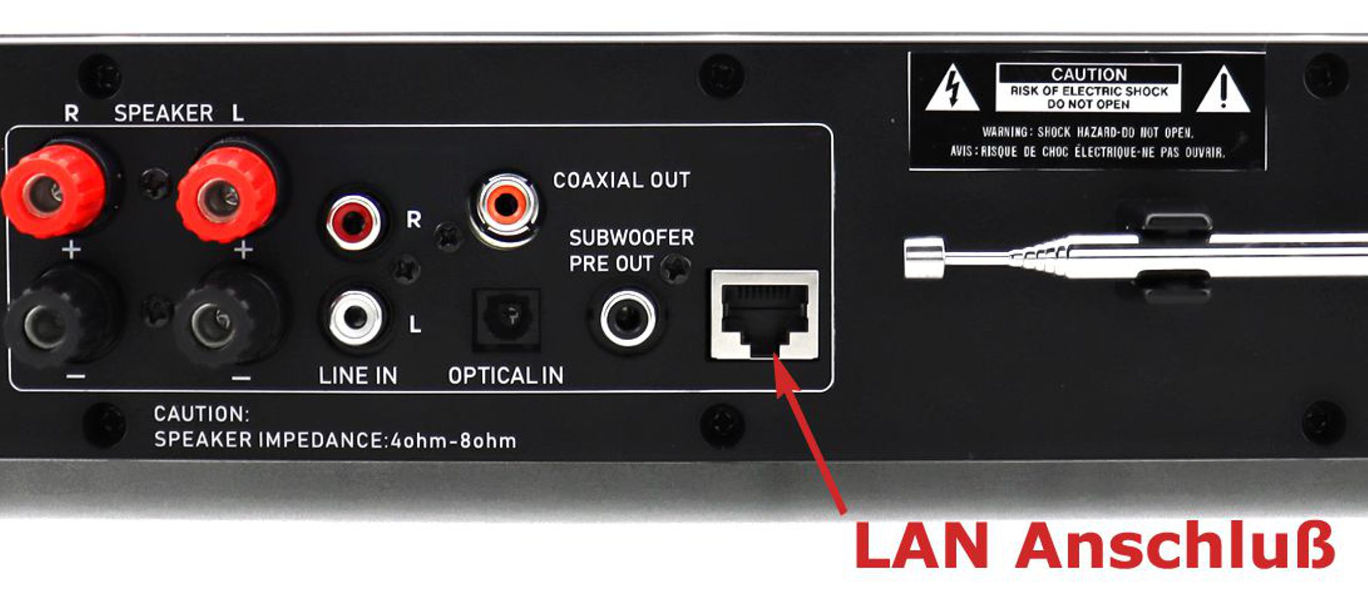 Multi Audio System mit 2x50W, WLAN/LAN-Internet/DAB+/UKW-Radio,  CD/MP3, HDMI-ARC, USB,Bluetooth®, APP-Steuerung