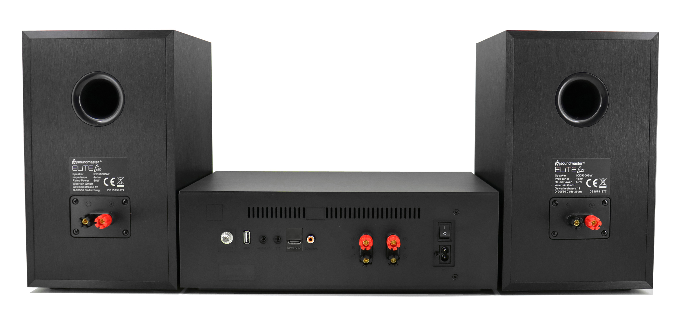 Stereo HiFi Musikcenter mit WLAN-Internet/DAB+/UKW-Radio, CD/MP3, USB, Bluetooth®, APP-Steuerung
