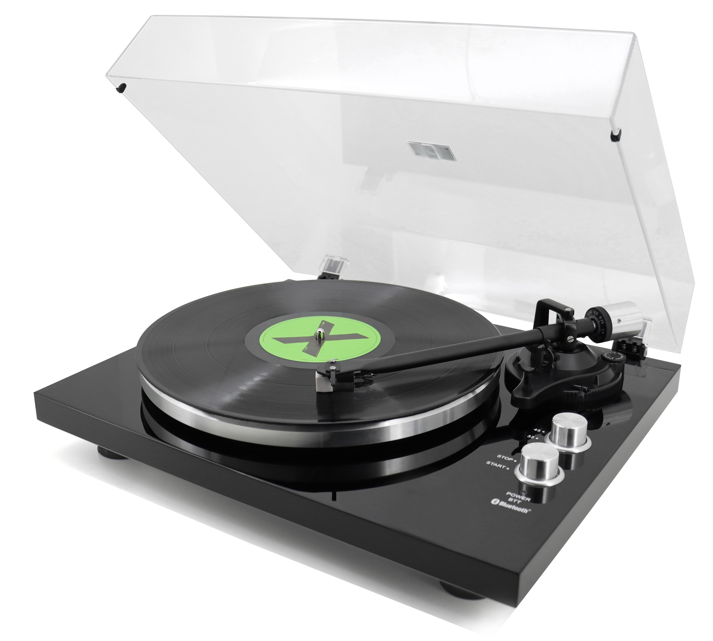 Plattenspieler mit Magnettonabnehmersystem, Bluetooth® Sendefunktion