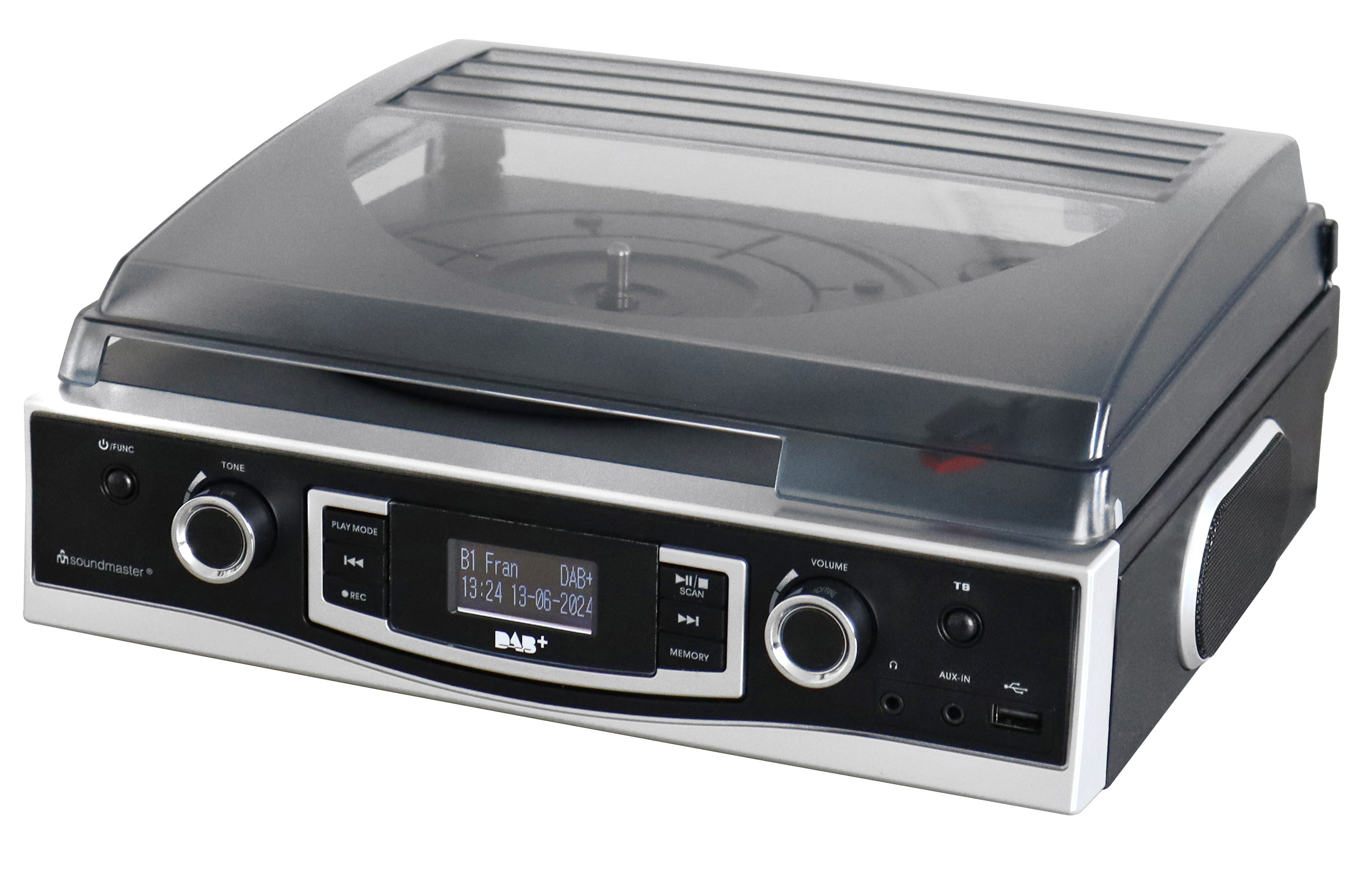Plattenspieler mit DAB+/UKW Stereoradio & Encoding