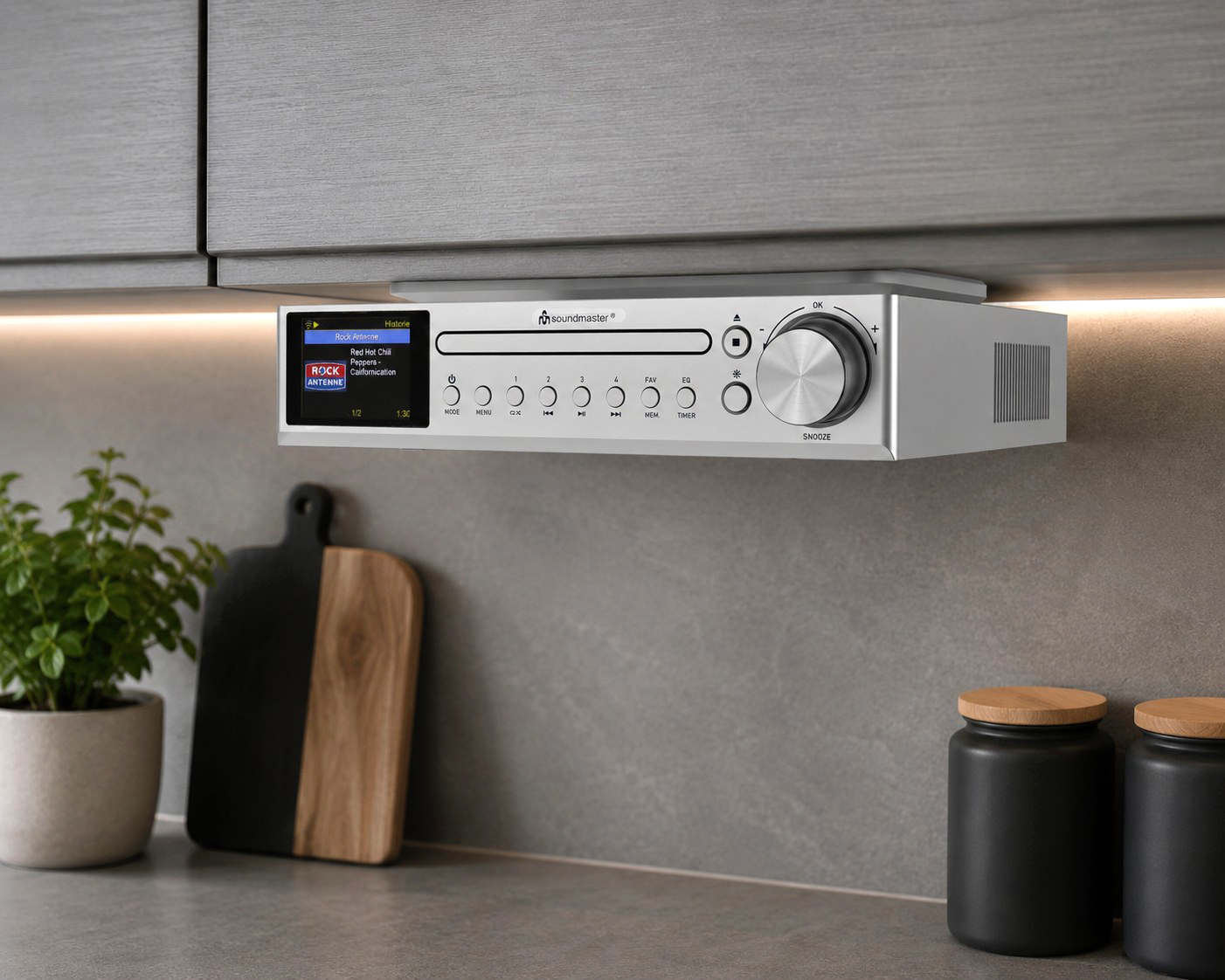 Küchenunterbau Musikcenter mit WLAN-Internet/DAB+/UKW-Radio, CD/MP3, Bluetooth®