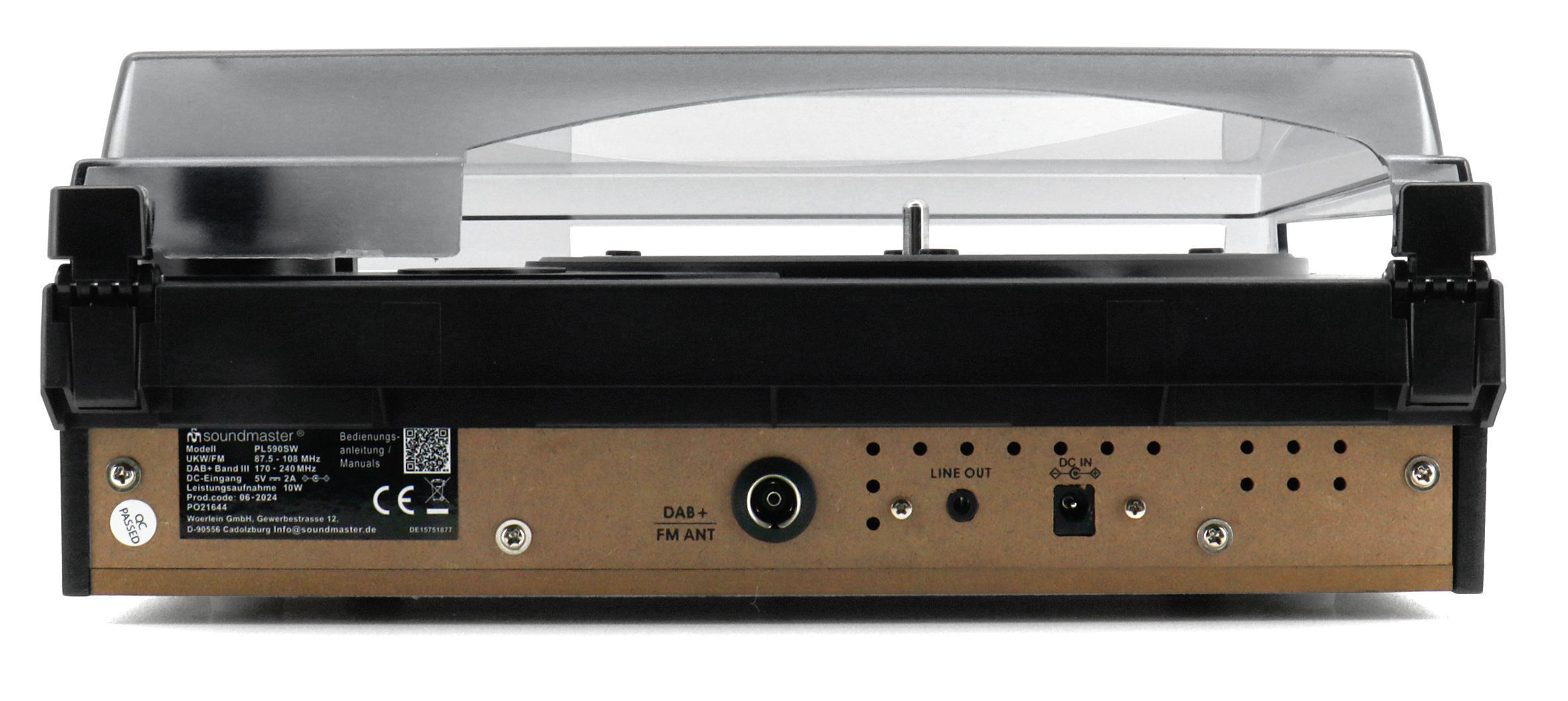 Turntable with DAB+/FM stereo radio & encoding