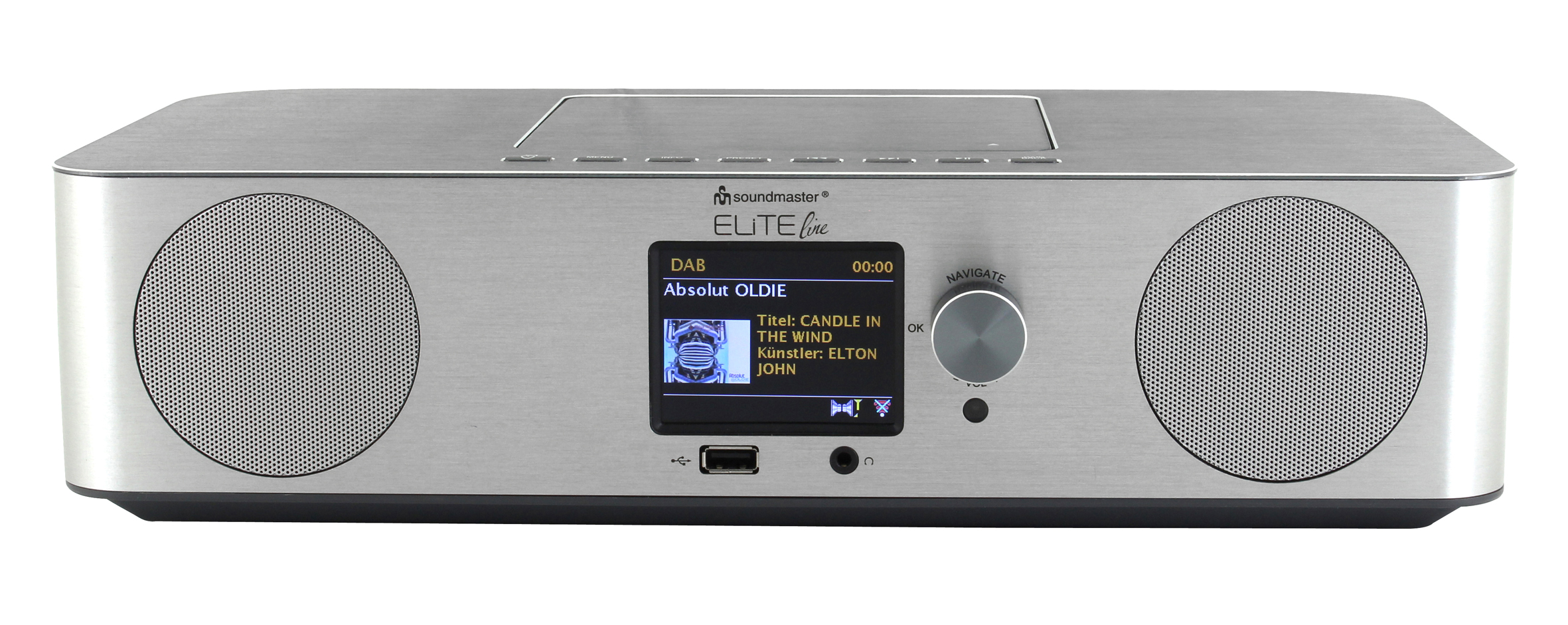 Stereo Musikcenter mit WLAN-Internet/DAB+/UKW-Radio, CD/MP3, USB, Bluetooth®, APP-Steuerung