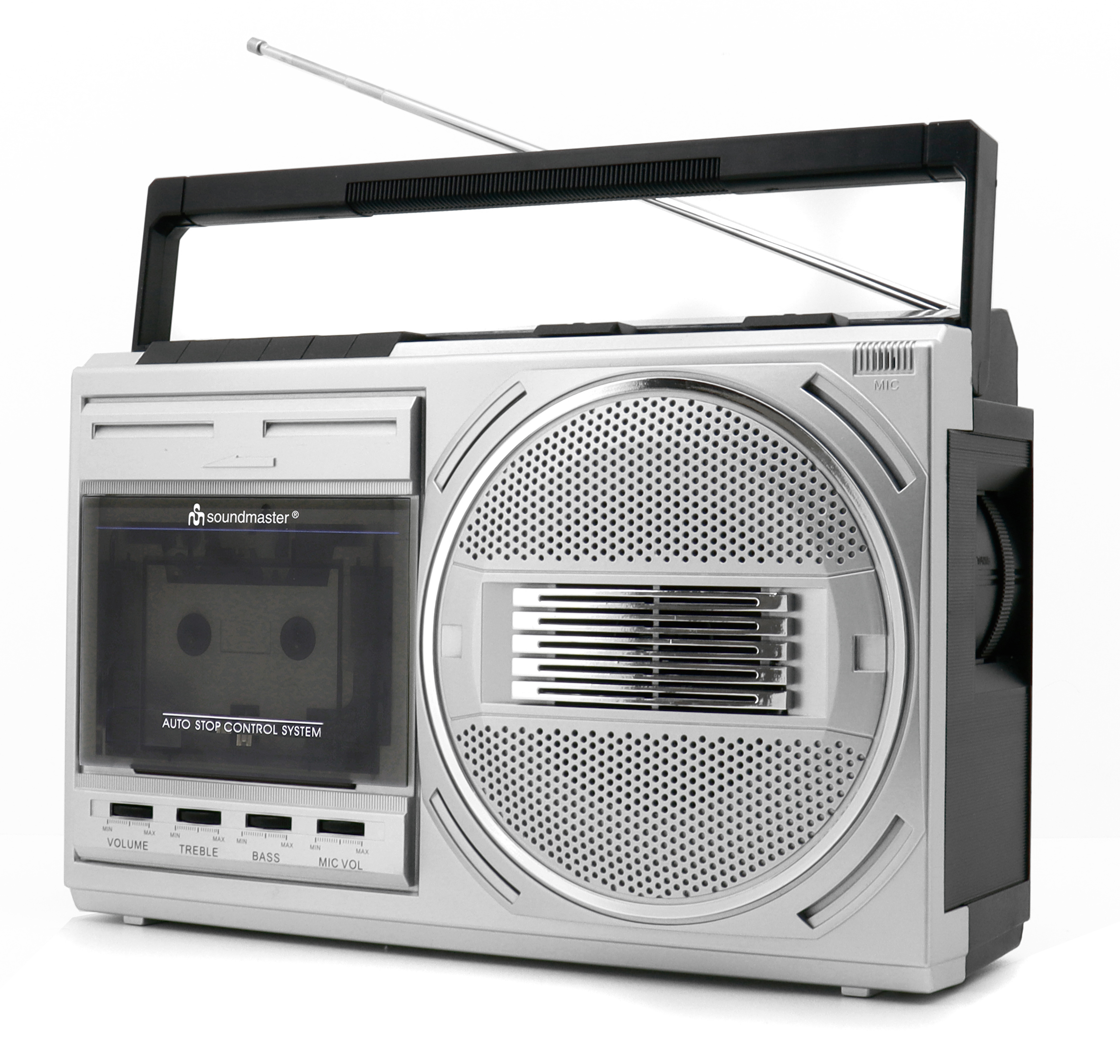 Retro Radiokassettenrekorder mit USB Wiedergabe