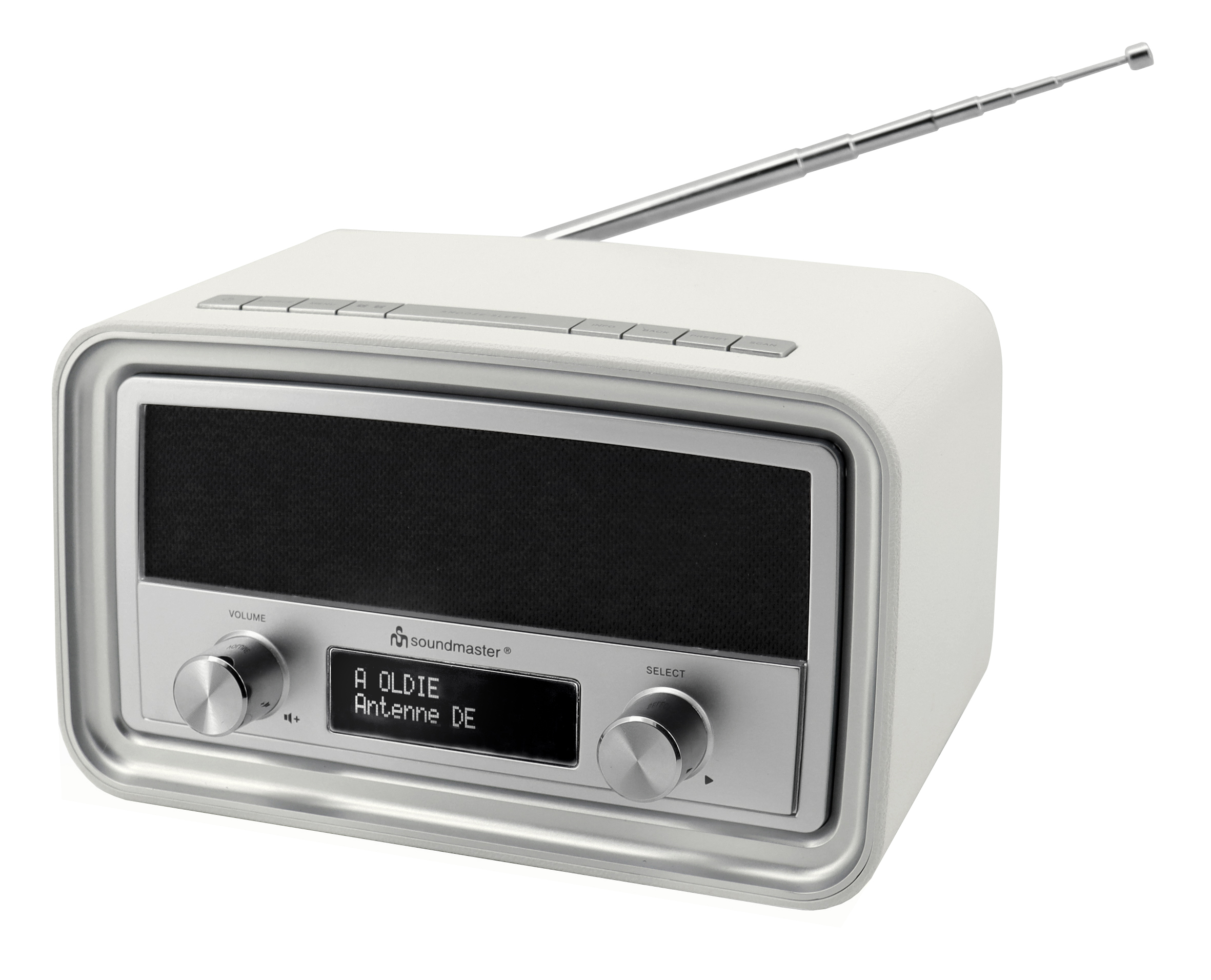 DAB+/UKW Radio mit Wecker, USB-Ladebuchse