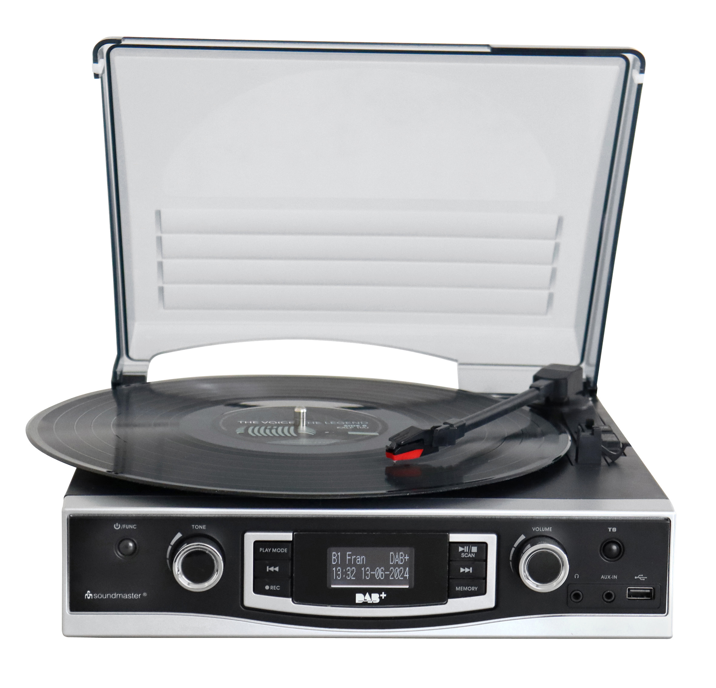 Plattenspieler mit DAB+/UKW Stereoradio & Encoding