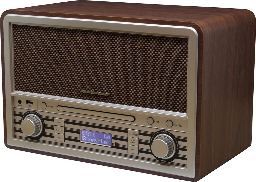 CD/MP3 Nostalgie DAB+/UKW Digitalradio mit Bluetooth